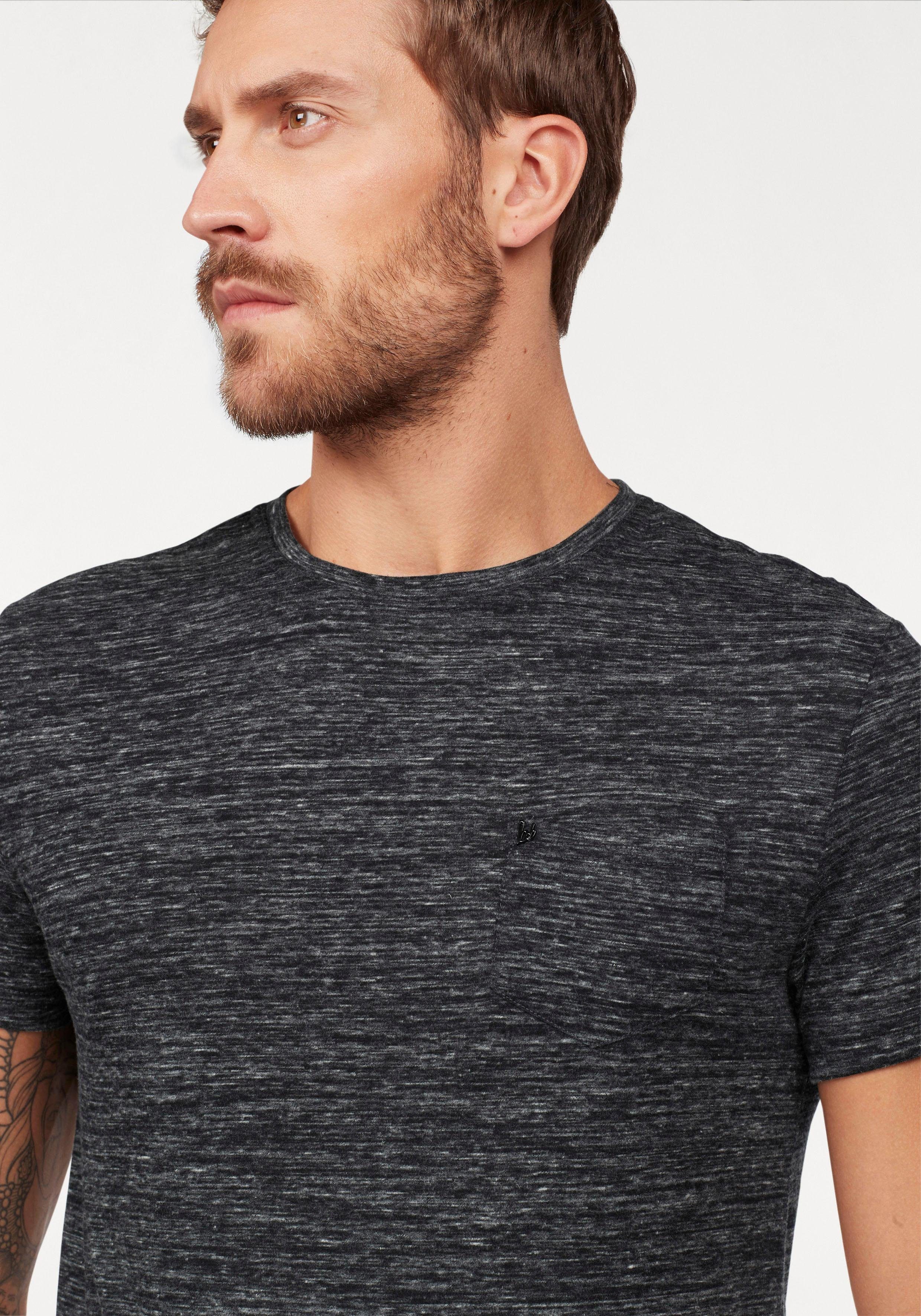 Bruno Banani T-shirt Korte mouwen, slim fit, effen, ronde hals