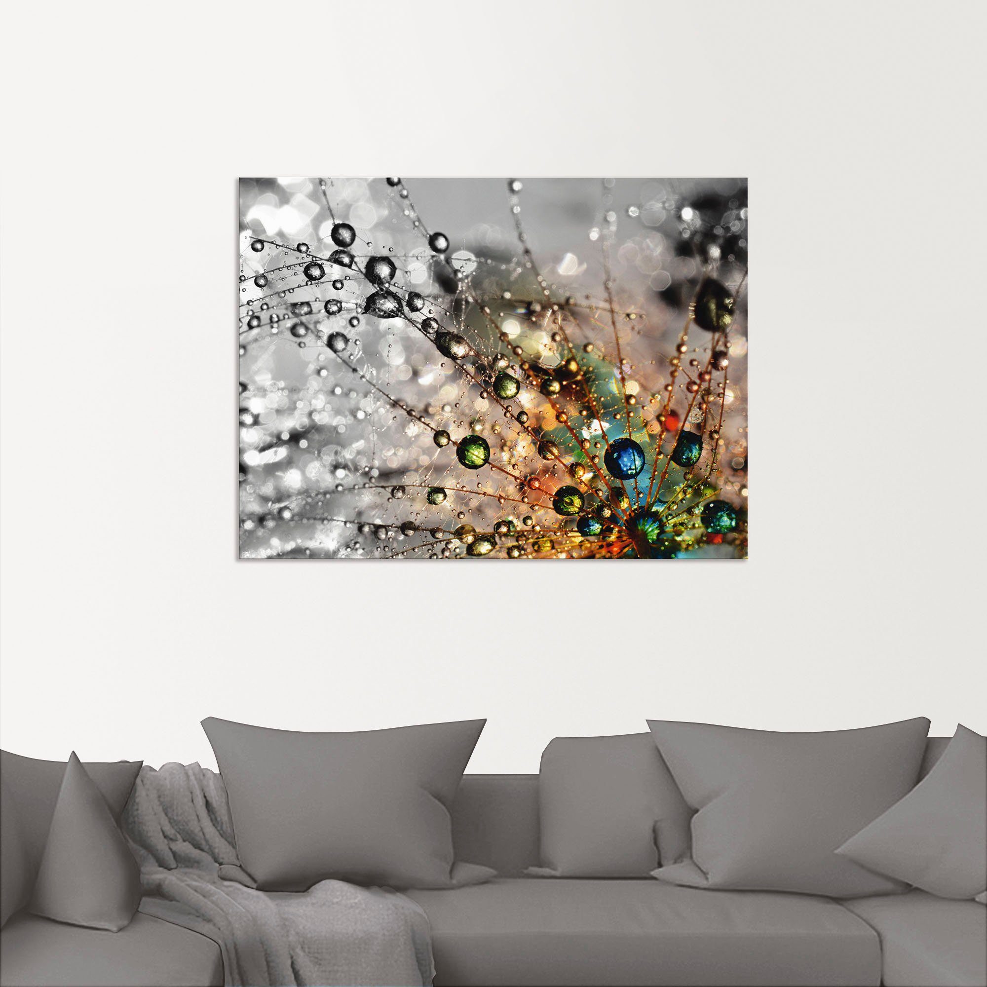 Artland Artprint Kleurrijke natuur als artprint van aluminium, artprint voor buiten, artprint op linnen, poster, muursticker