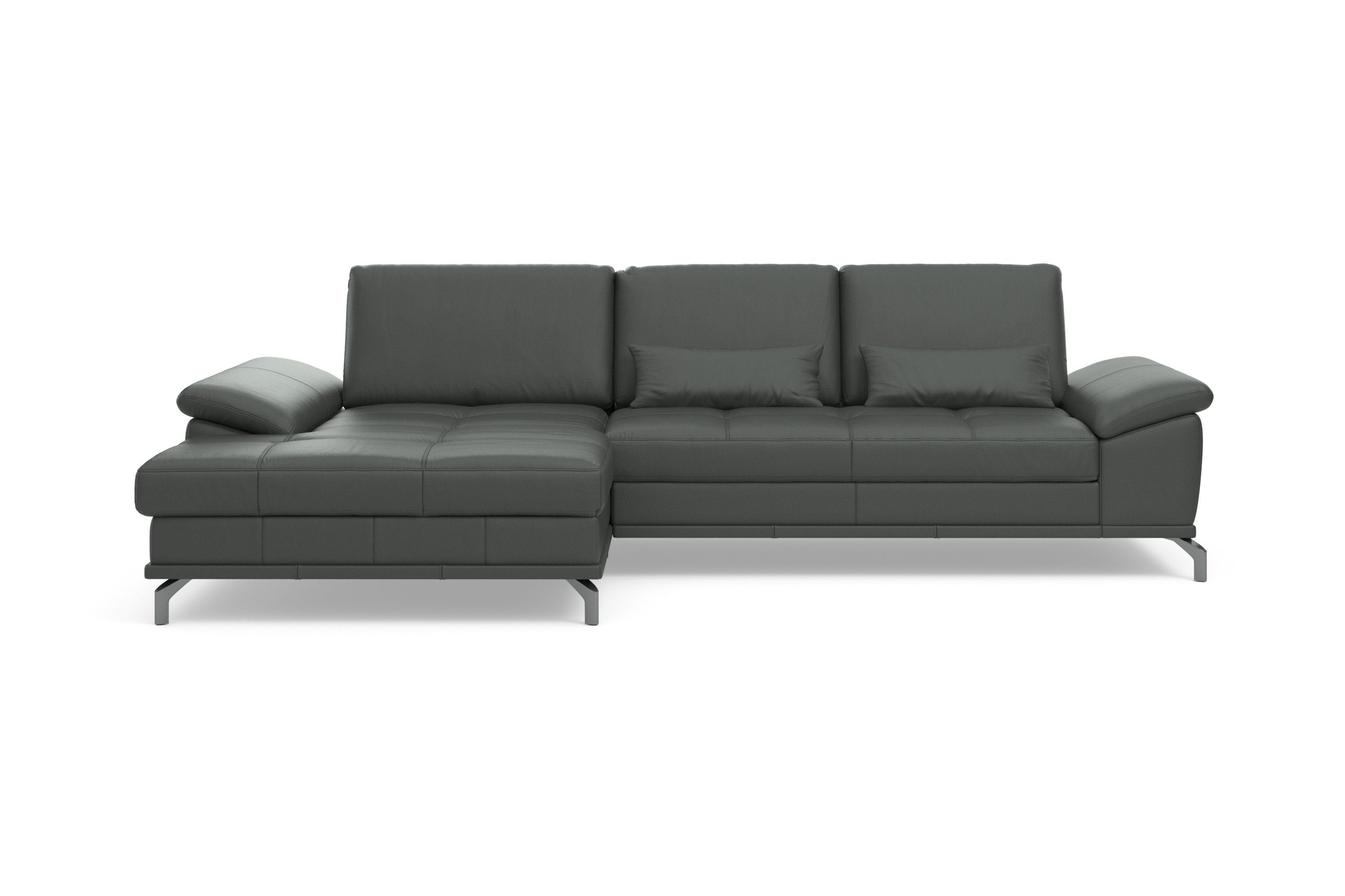 Places of Style Hoekbank Costello L-vorm, met zitdiepteverstelling, armleuningverstelling en