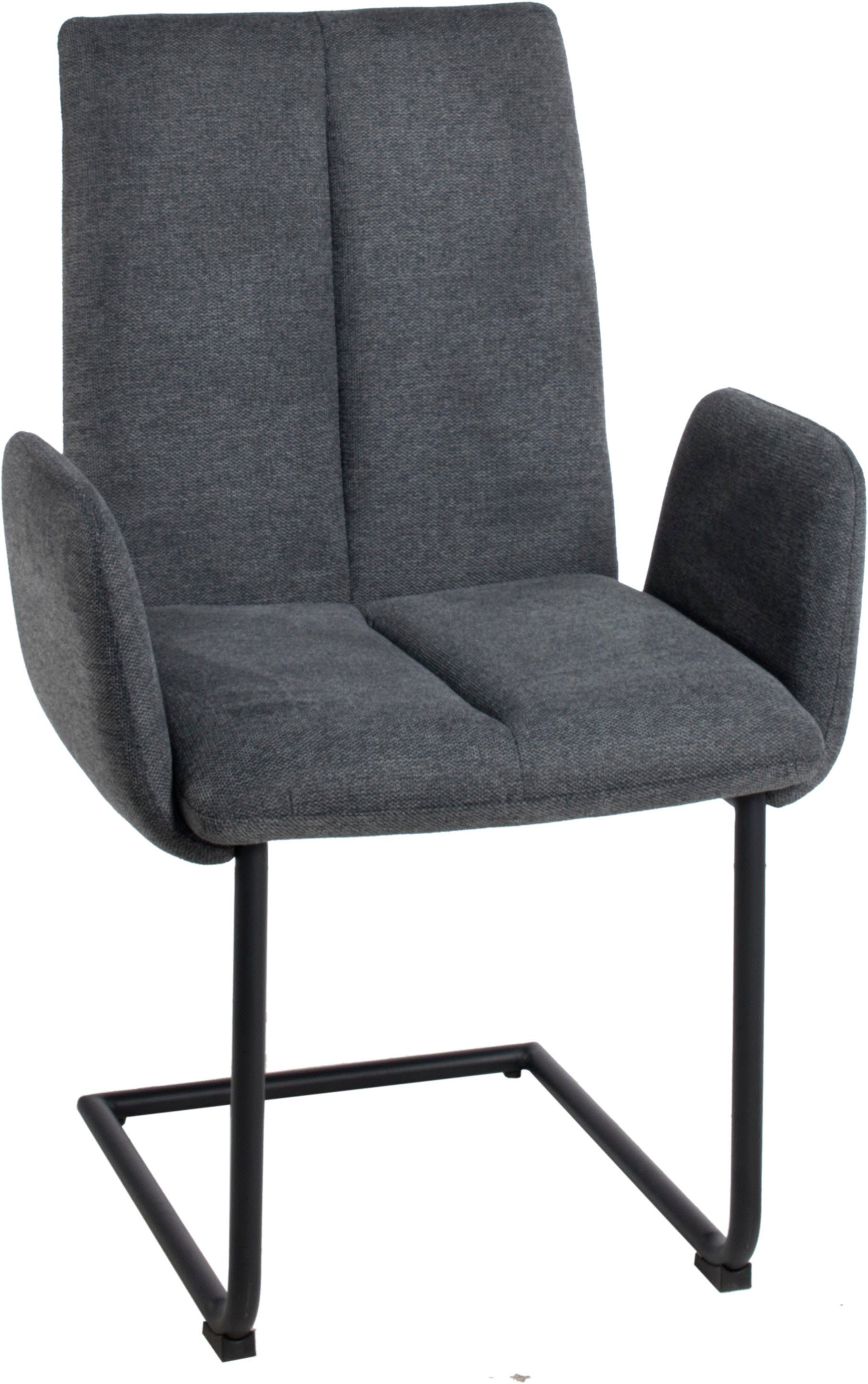 Duo Collection Eetkamerstoel Emmy sledestoel Stoel met armleuningen, met glijders voor de veiligheid, 110 kg belastbaar (set, 4 stuks)
