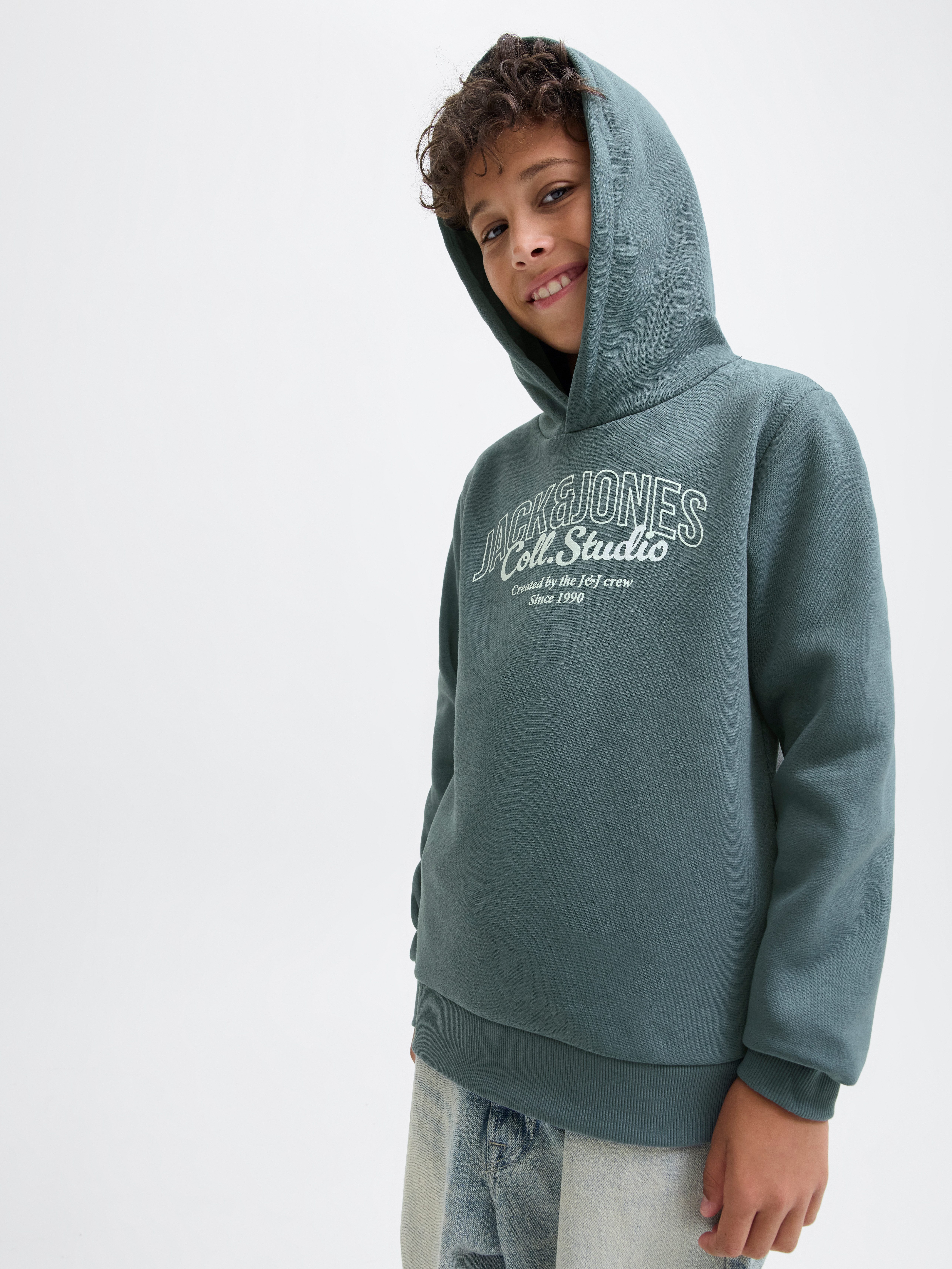Jack & Jones Junior Hoodie JJMAKOTO SWEAT HOOD JNR