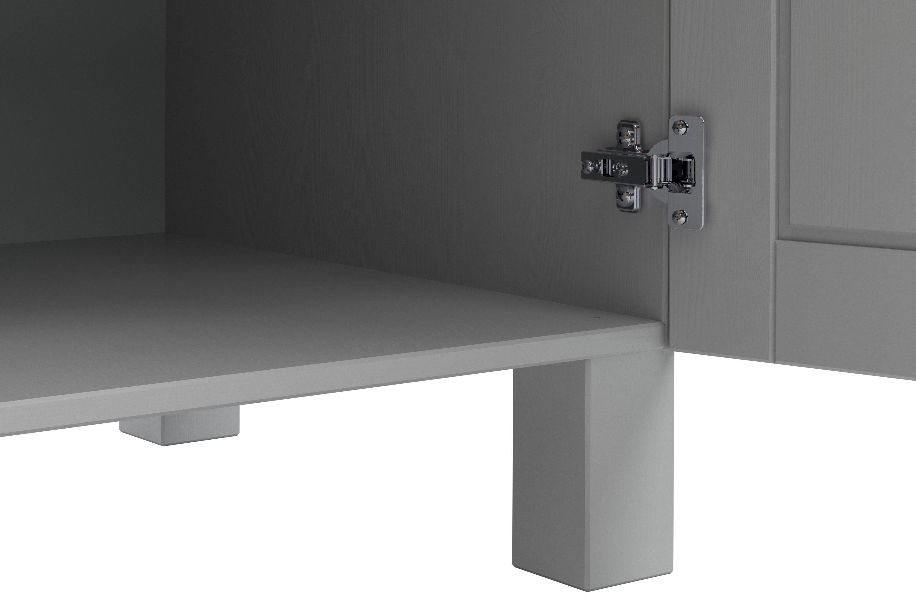 Home affaire Onderkast Alby2 , met metalen handgrepen, breedte 100 cm