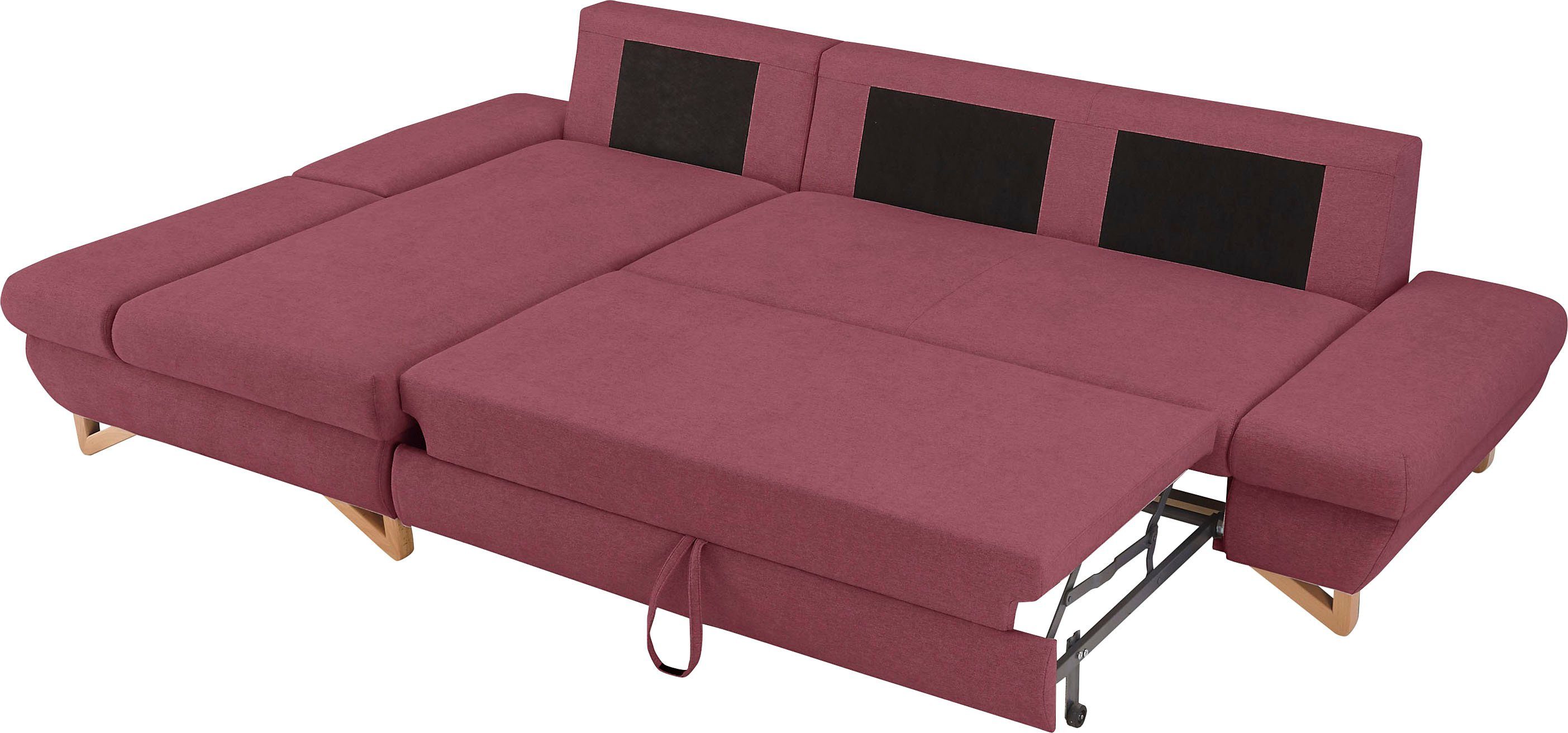 INOSIGN Slaapbank City/Giron comfortabele slaapbank (ligoppervlak 245 x 138 cm) en bedlade