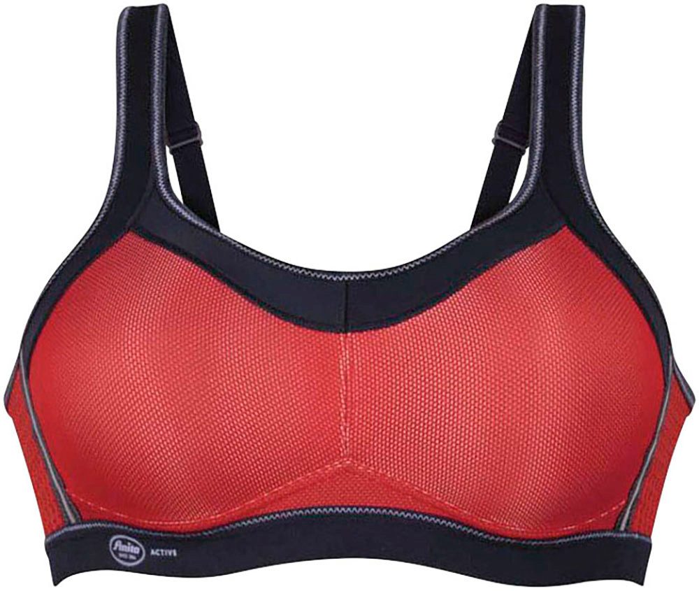 Anita Active Sport-bh Momentum Ademend, licht glanzend, comfortabele schouderbanden gepolsterd