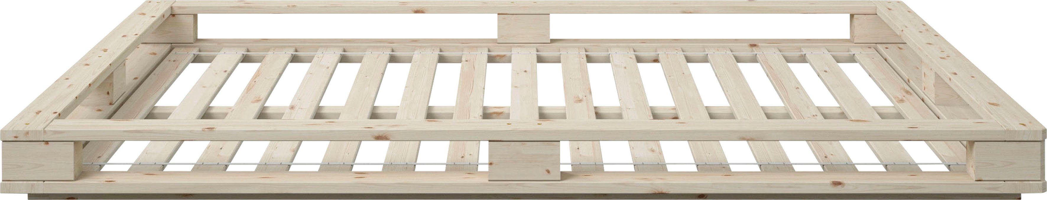 Home affaire Palletbed "PALO" BESTSELLER! Bed, gecertificeerd massief hout (grenen)