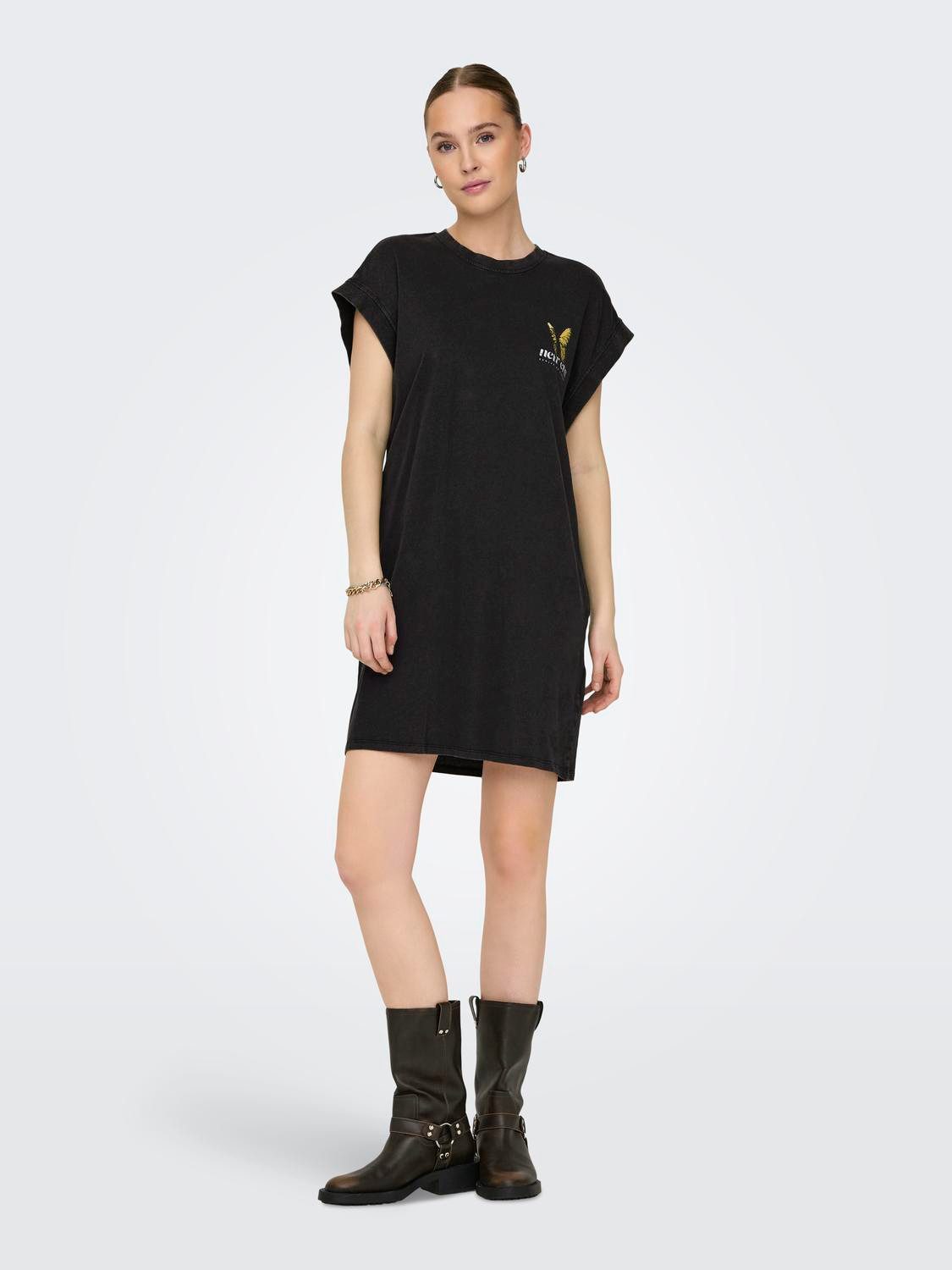 Only Shirtjurk ONLLUCY LIFE S/L BUTTERFLY DRESS BOX JRS