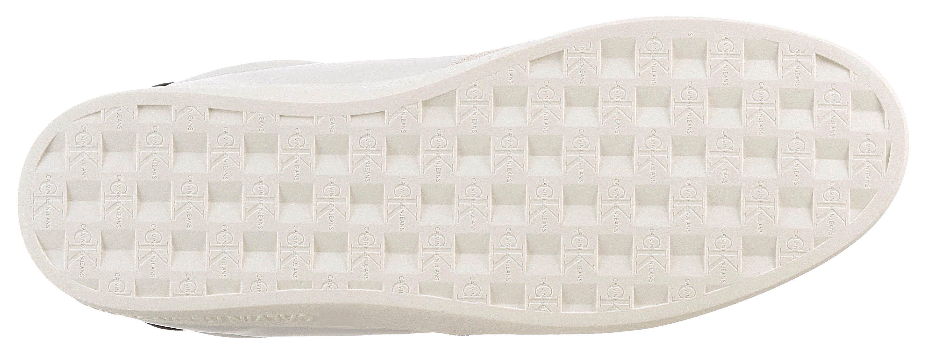 Calvin Klein Sneakers CLASSIC CUPLOW LACEUP LTH FAD basket sneakers, veterschoen, vrijetijdsschoen met zachte schaprand