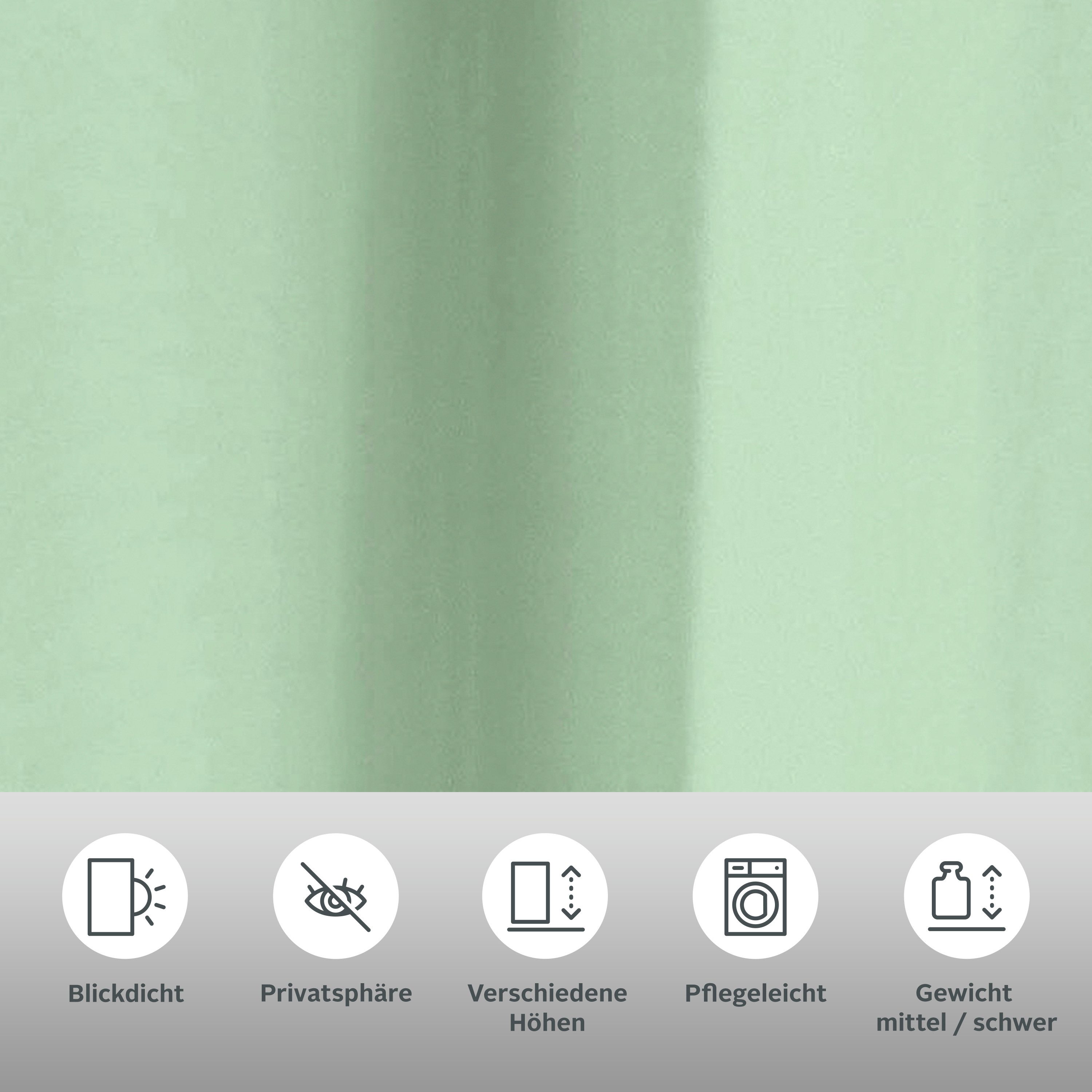 Home affaire Gordijn Parry set van 2, ondoorzichtig, monochroom, basic (2 stuks)