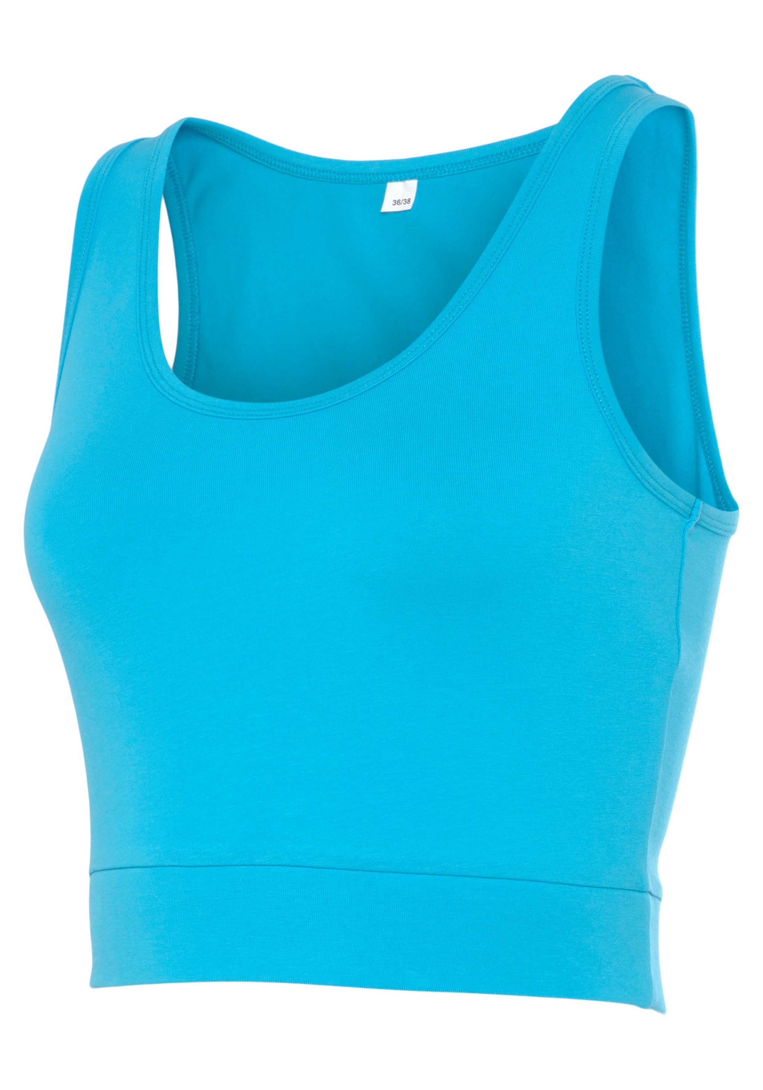 active by Lascana Sporttop Crop-top met brede bandjes