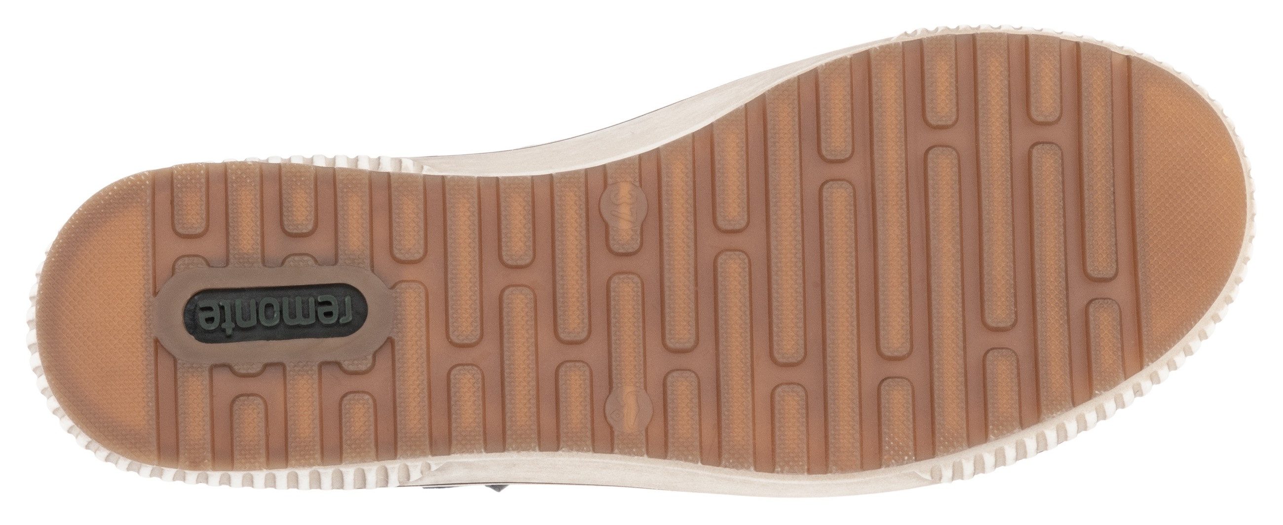 Remonte Plateausneakers vrijetijdsschoen, lage schoen, veterschoen met buitenrits