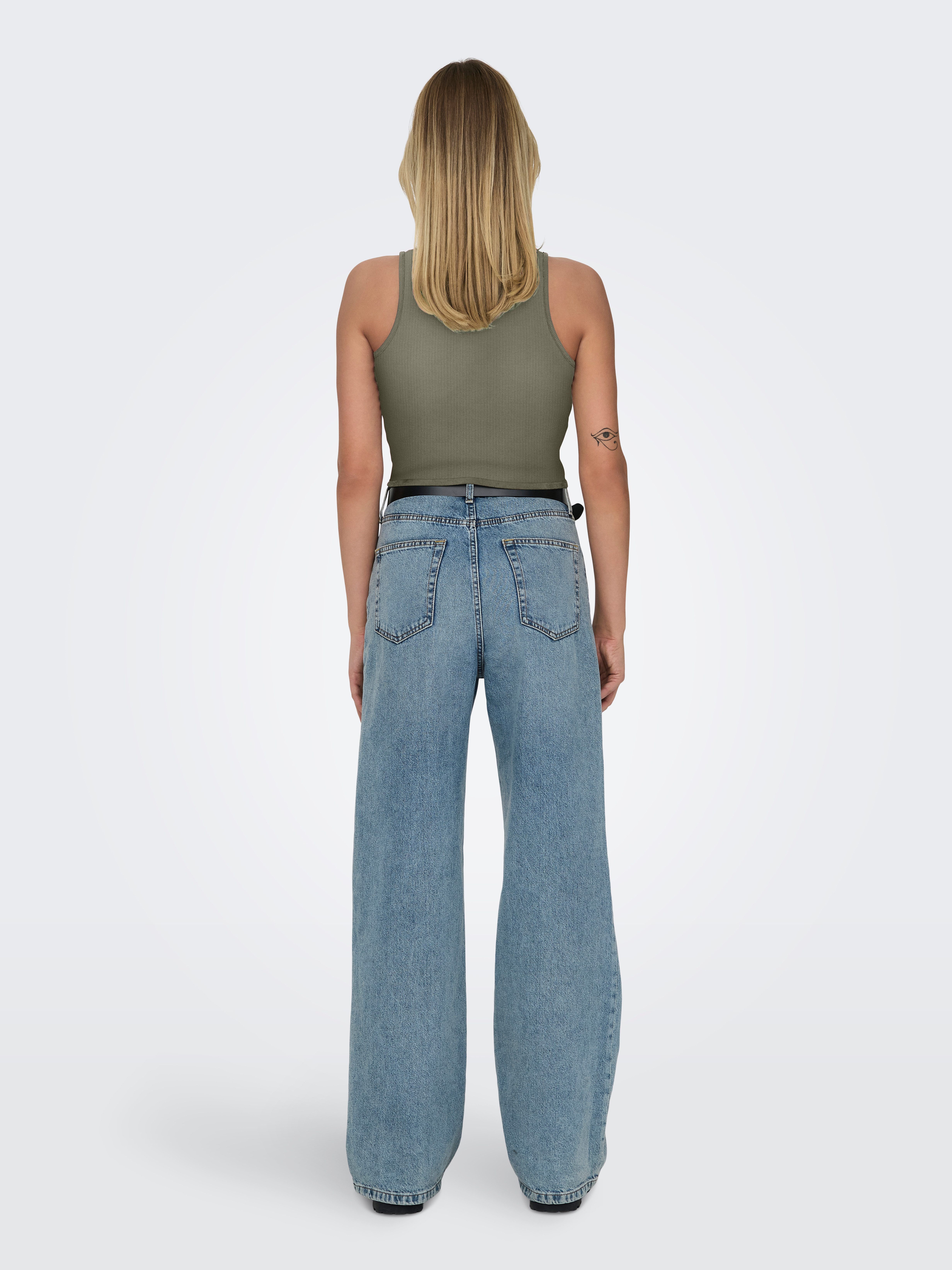 Only Crop-top ONLBELIA S/L CROP TOP CS JRS 2PACK (set, 2-delig)