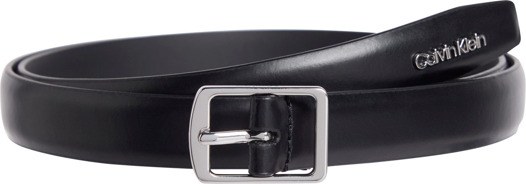 Calvin Klein Leren riem SLIM SQUARE BUCKLE BELT 2.0