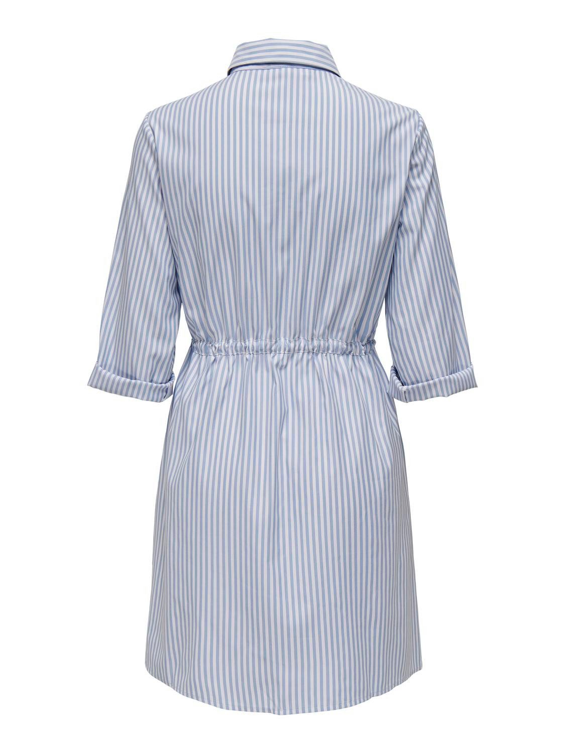 Only Jurk met overhemdkraag ONLSARAH LS SHIRT DRESS WVN