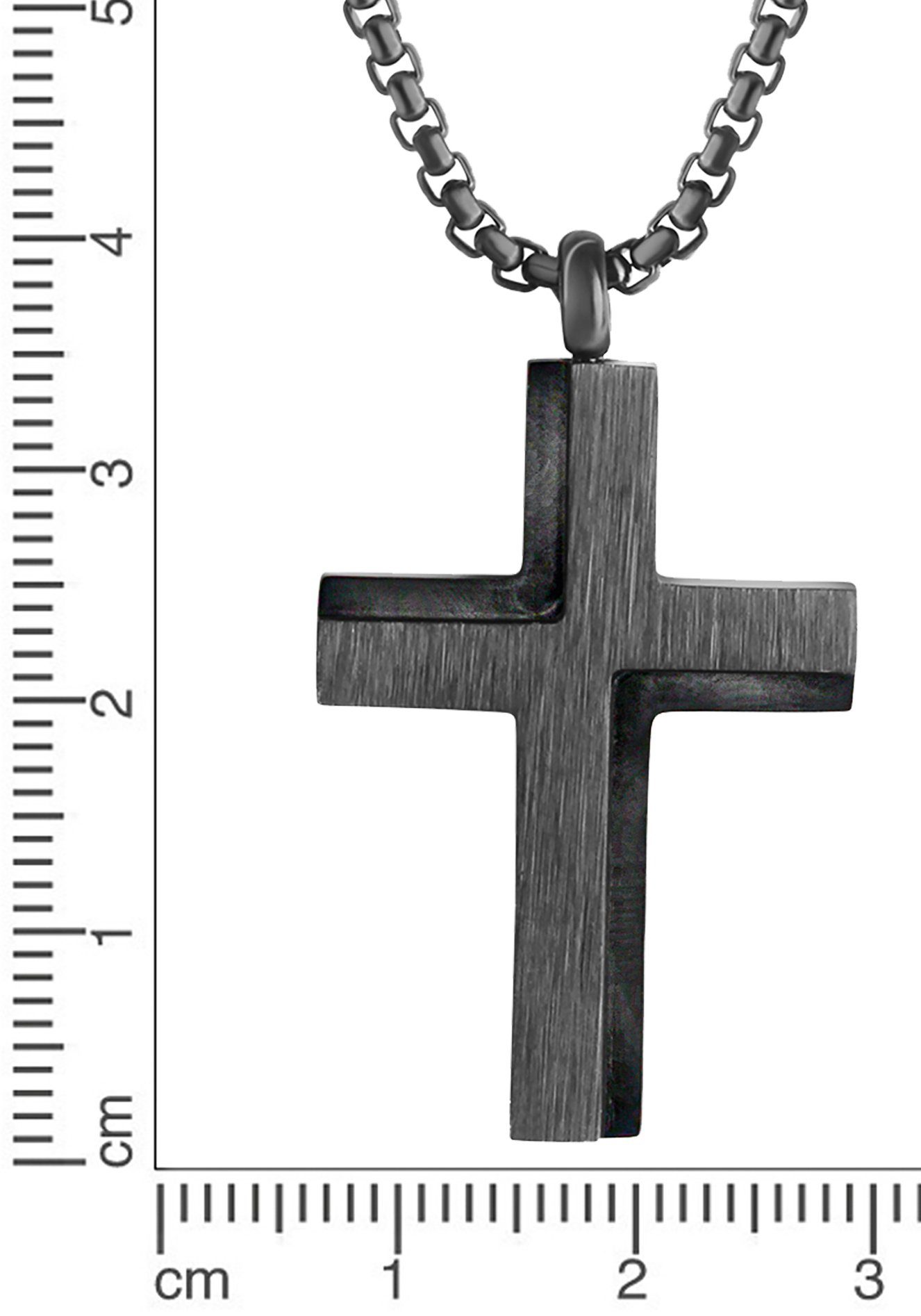 Firetti Ketting met hanger Sieraad cadeau kruis met zirkoon (synthetisch)