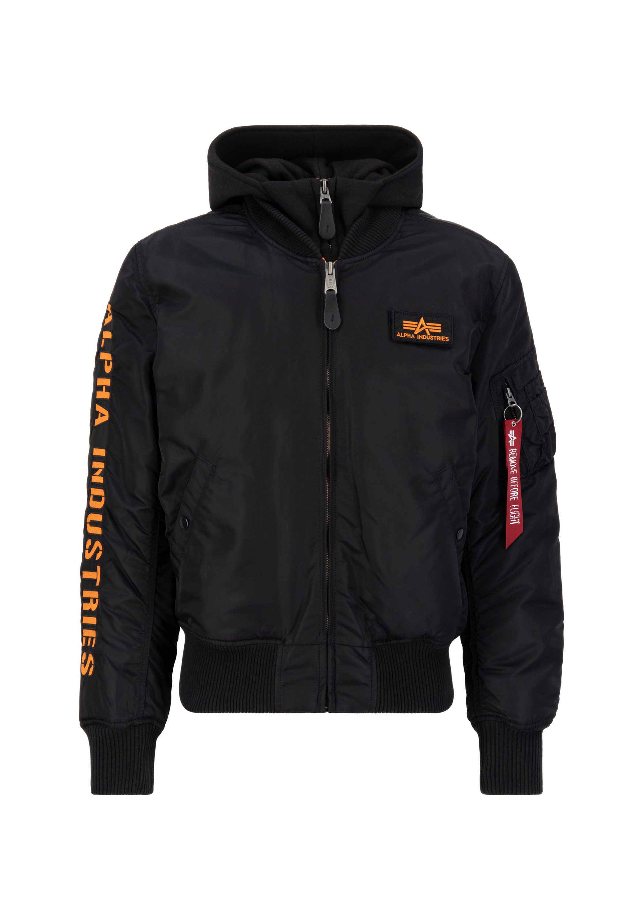 Alpha Industries MA-1 D-Tec SE Flight Jacket Black-Orange