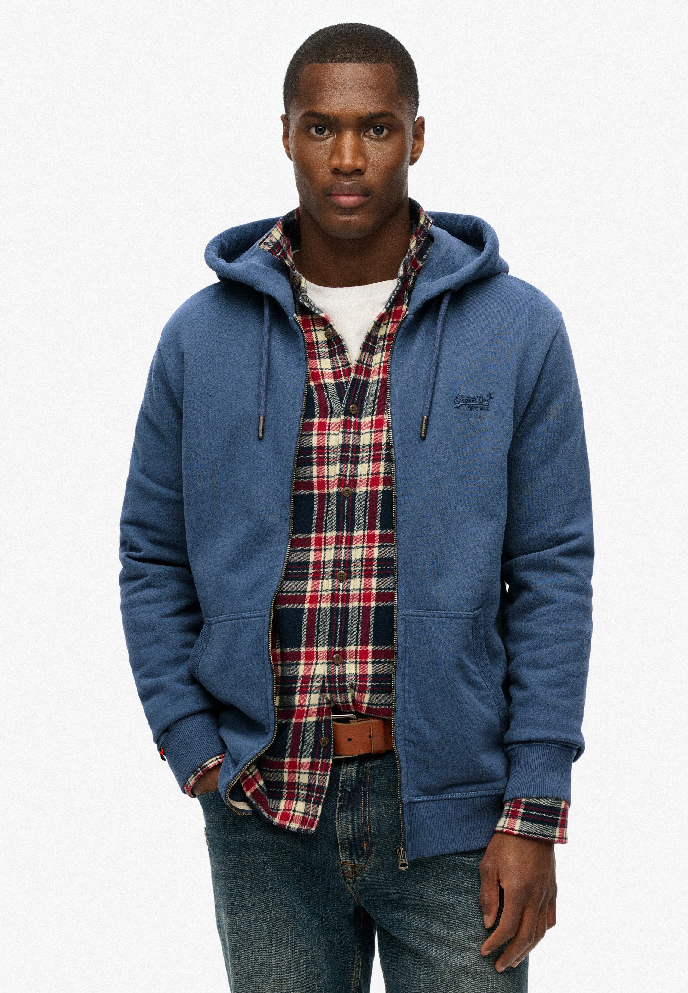 Superdry Capuchonsweatvest ESSENTIAL LOGO ZIP HOODIE HB