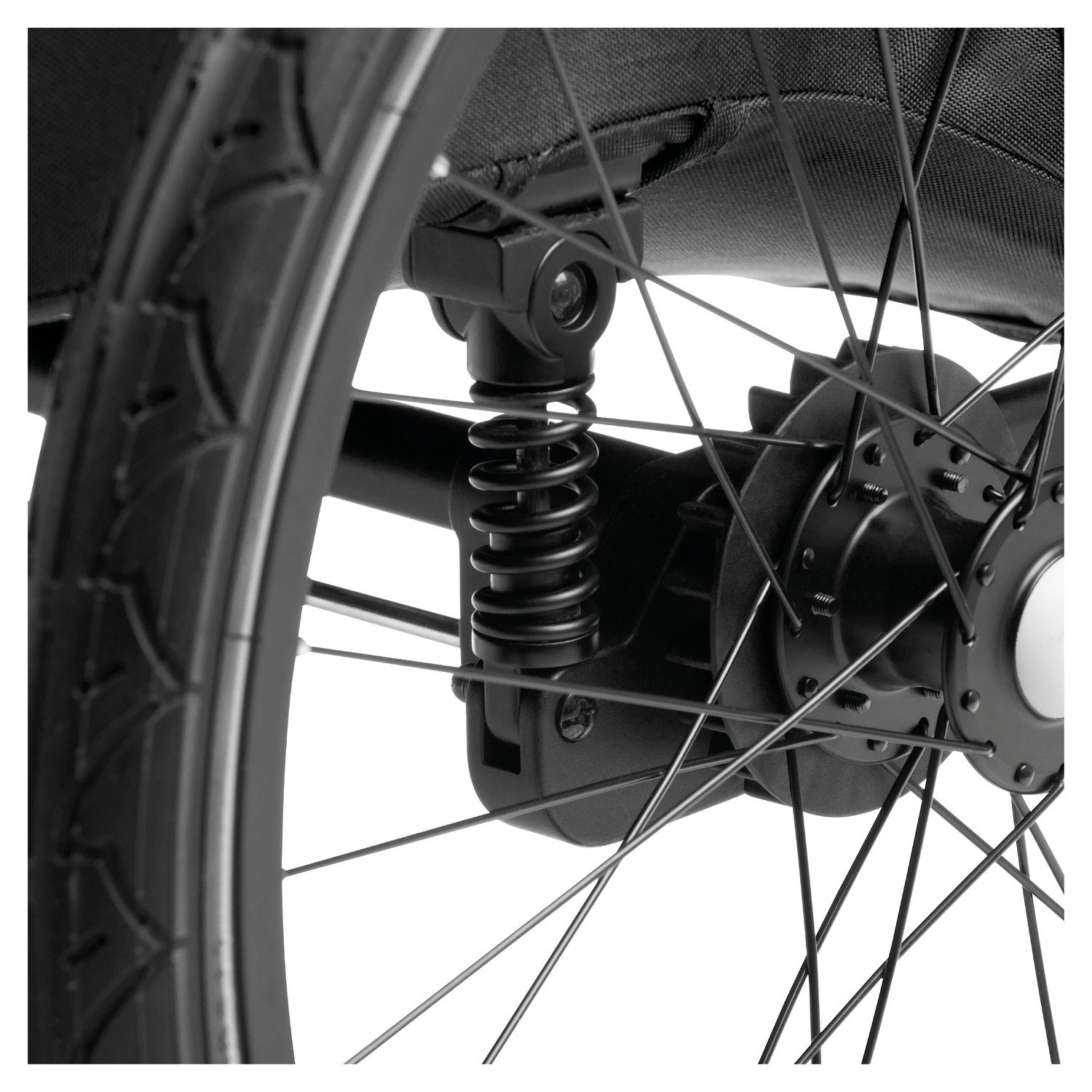 Hauck Kinderen fiets aanhanger 2in1 Bike Trailer und Buggy Dryk Duo Plus, black