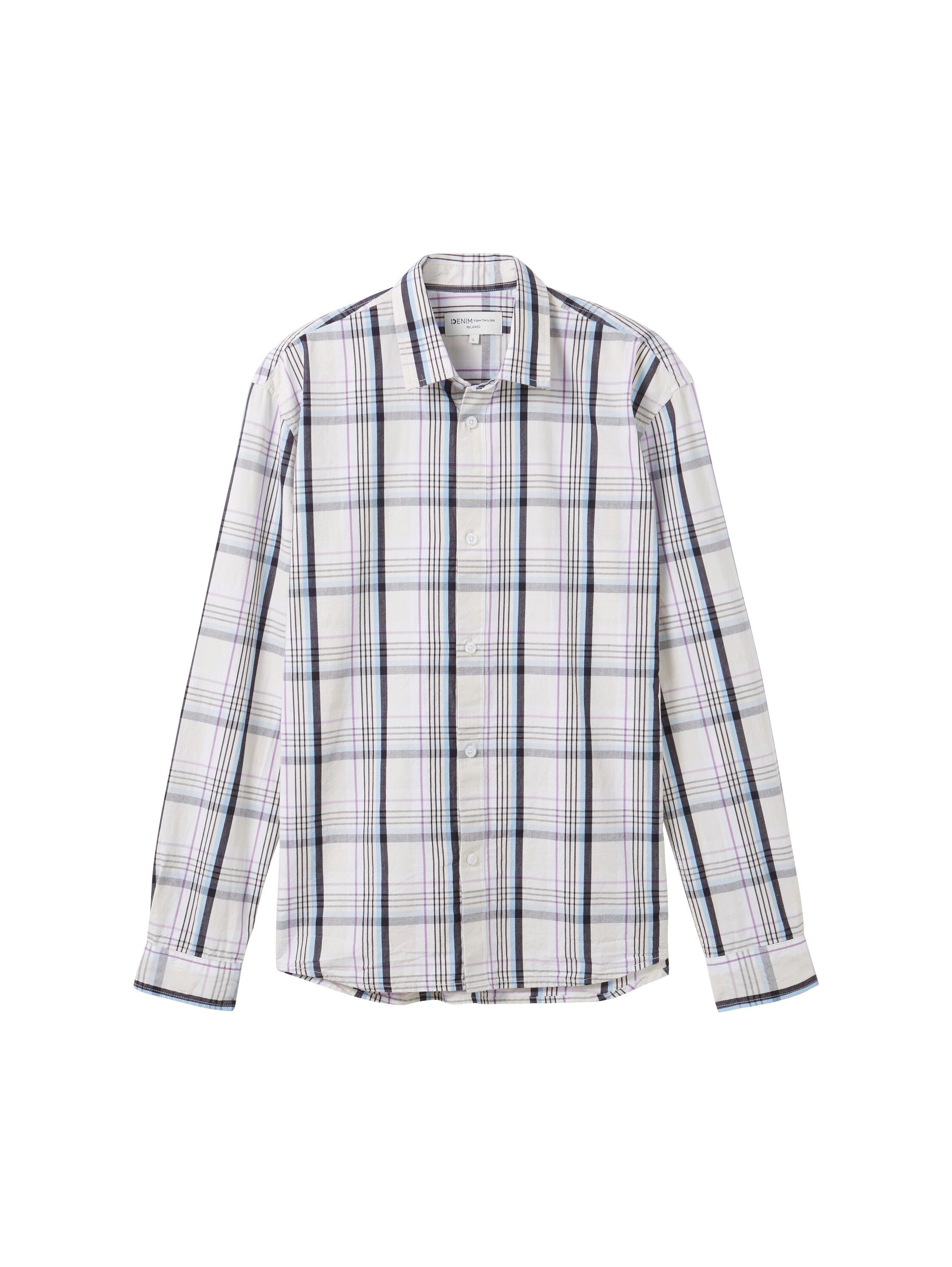 Tom Tailor Denim Geruit overhemd met knoopsluiting