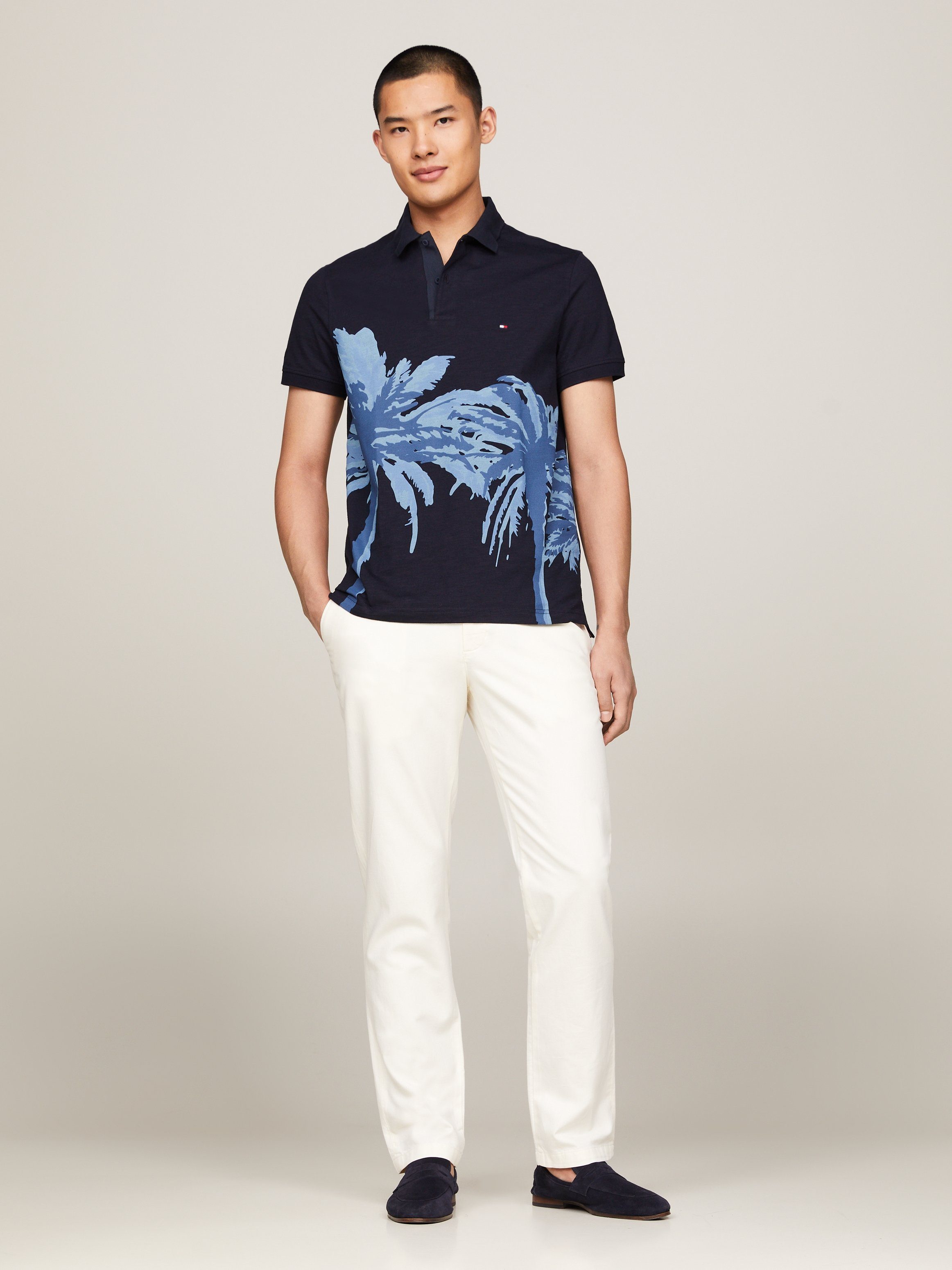 Tommy Hilfiger Poloshirt PALM PLACEMENT PRINT REG POLO