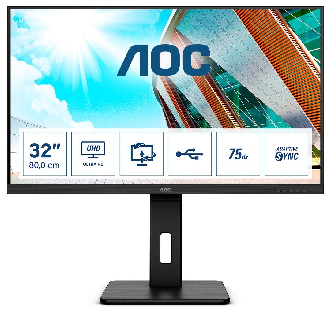 AOC Lcd-monitor U32P2CA, 80 cm / 32", 4K Ultra HD