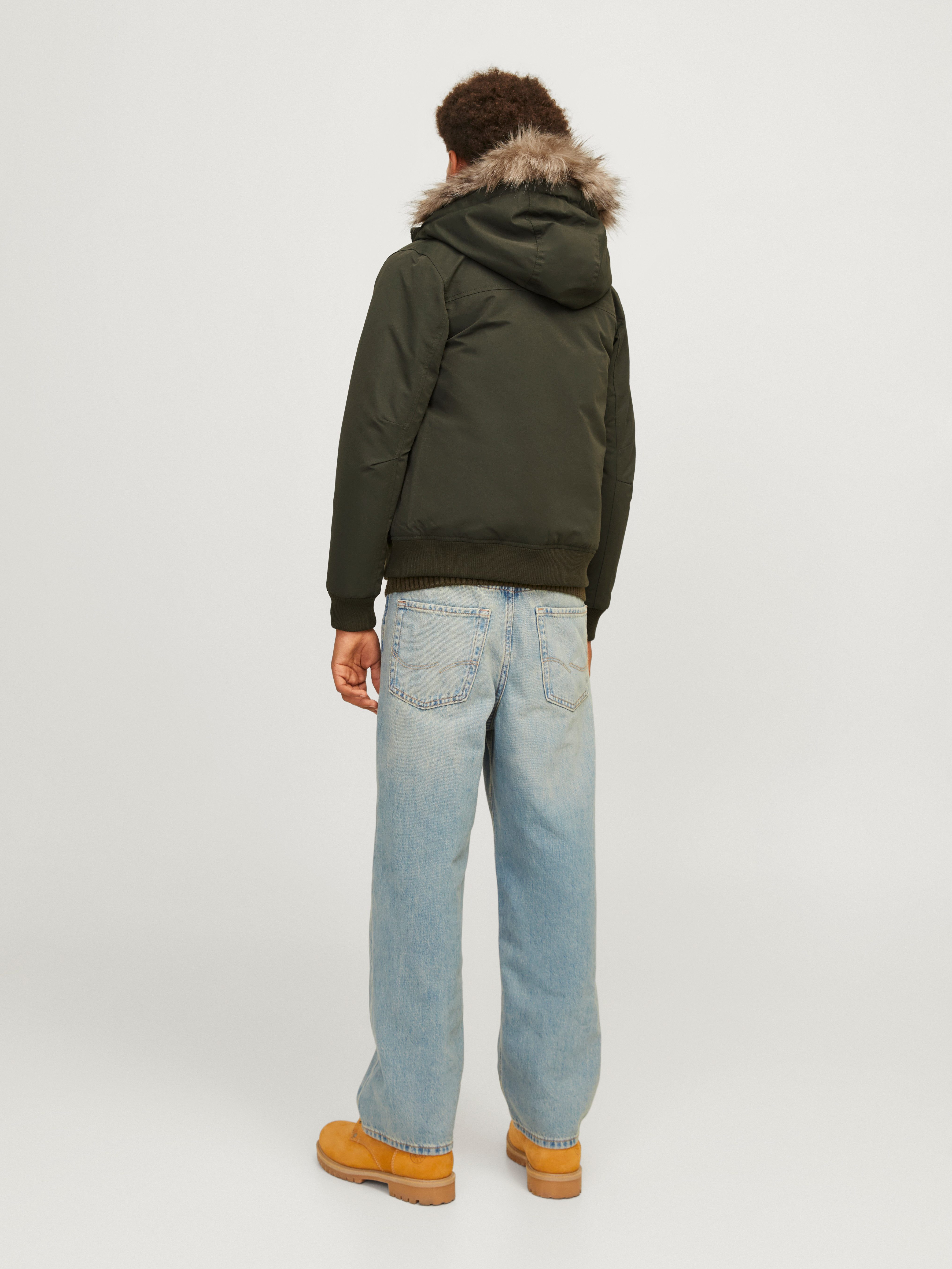 Jack & Jones Junior Outdoorjack JJECONSTRUCT DETACHABLE FUR BOMBER JNR