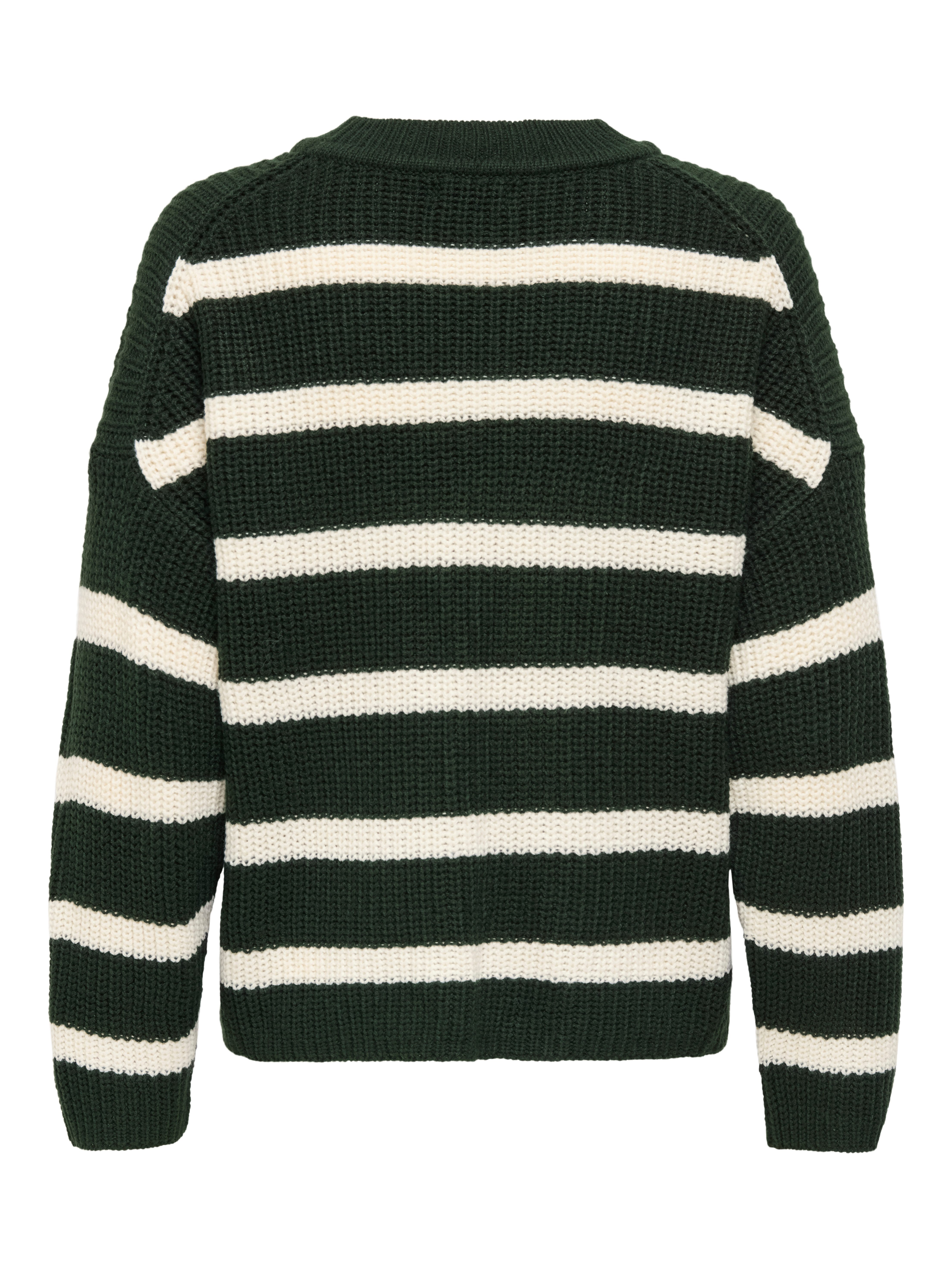 JDY Gebreide trui JUSTY L S STRIPE PULLOVER KNT NOOS