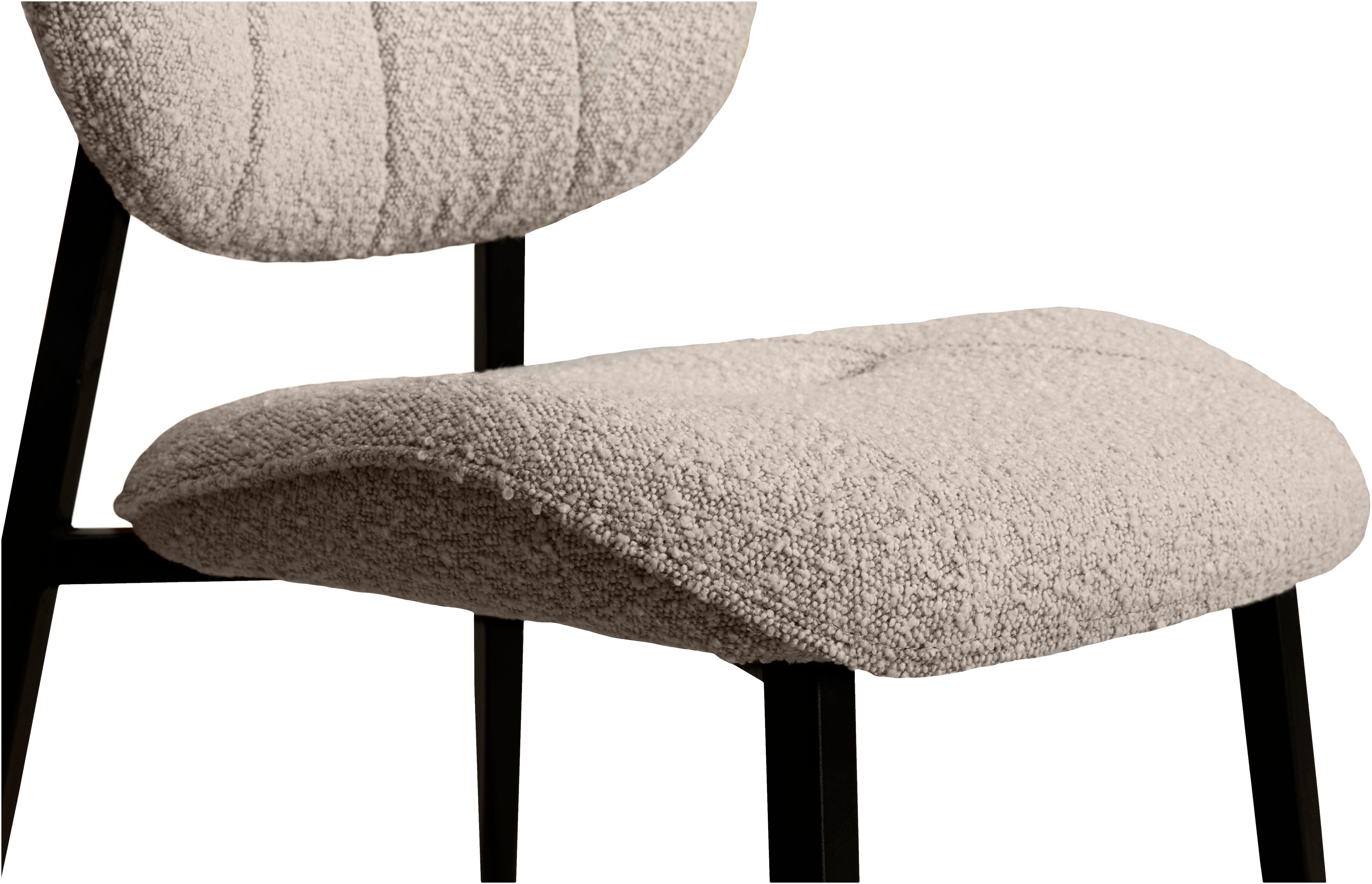 OMG Design Eetkamerstoel JOE moderne bouclé bekleding, comfortabel gepolsterd, keukenstoel