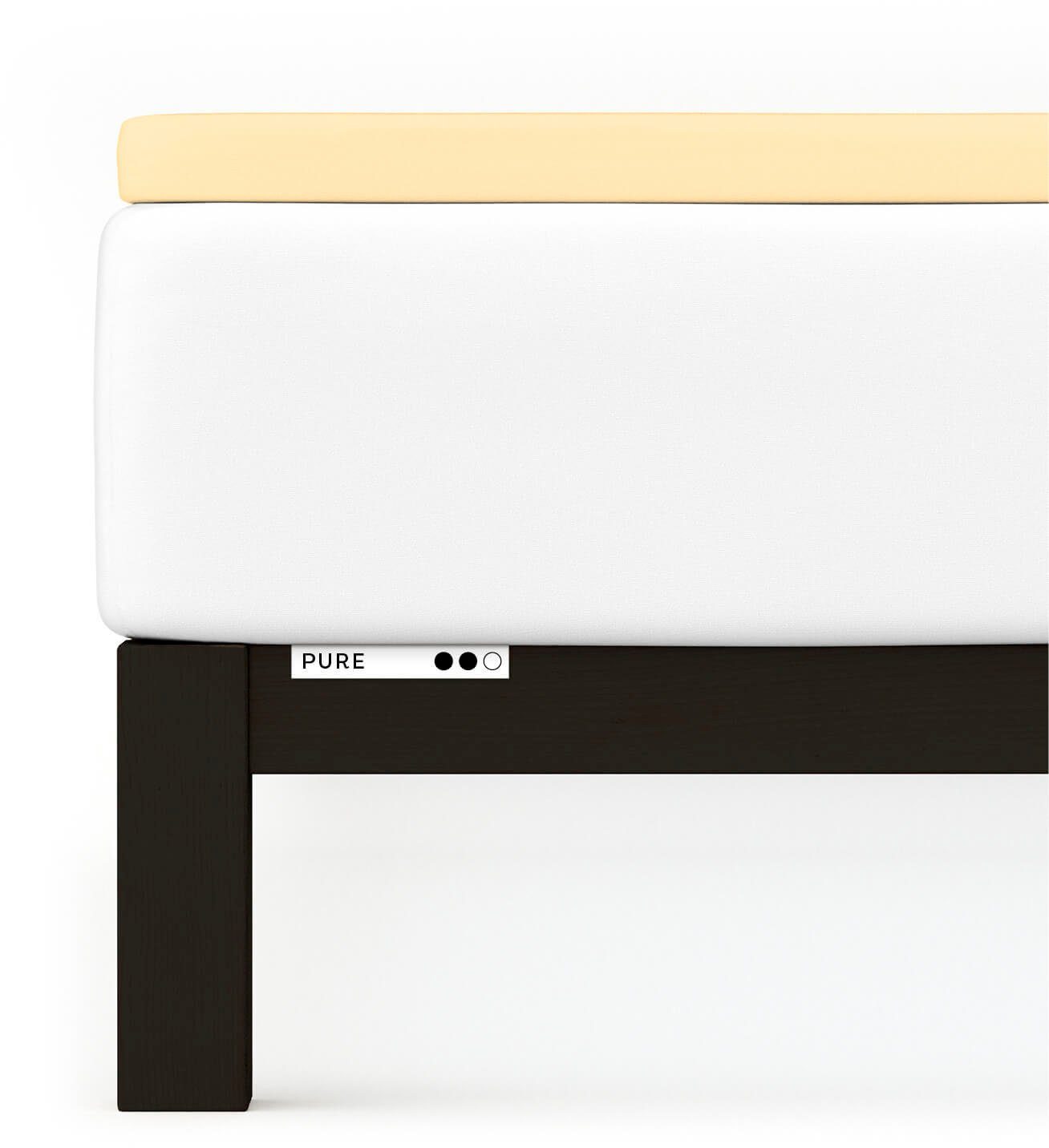 Schlafgut Hoeslaken PURE TOPPER in maat 90x200, 140x200 of 180x200 cm, hoes voor topper van 100% biologische katoen, voor matrassen tot 10 cm hoogte, beddengoed (1 stuk)