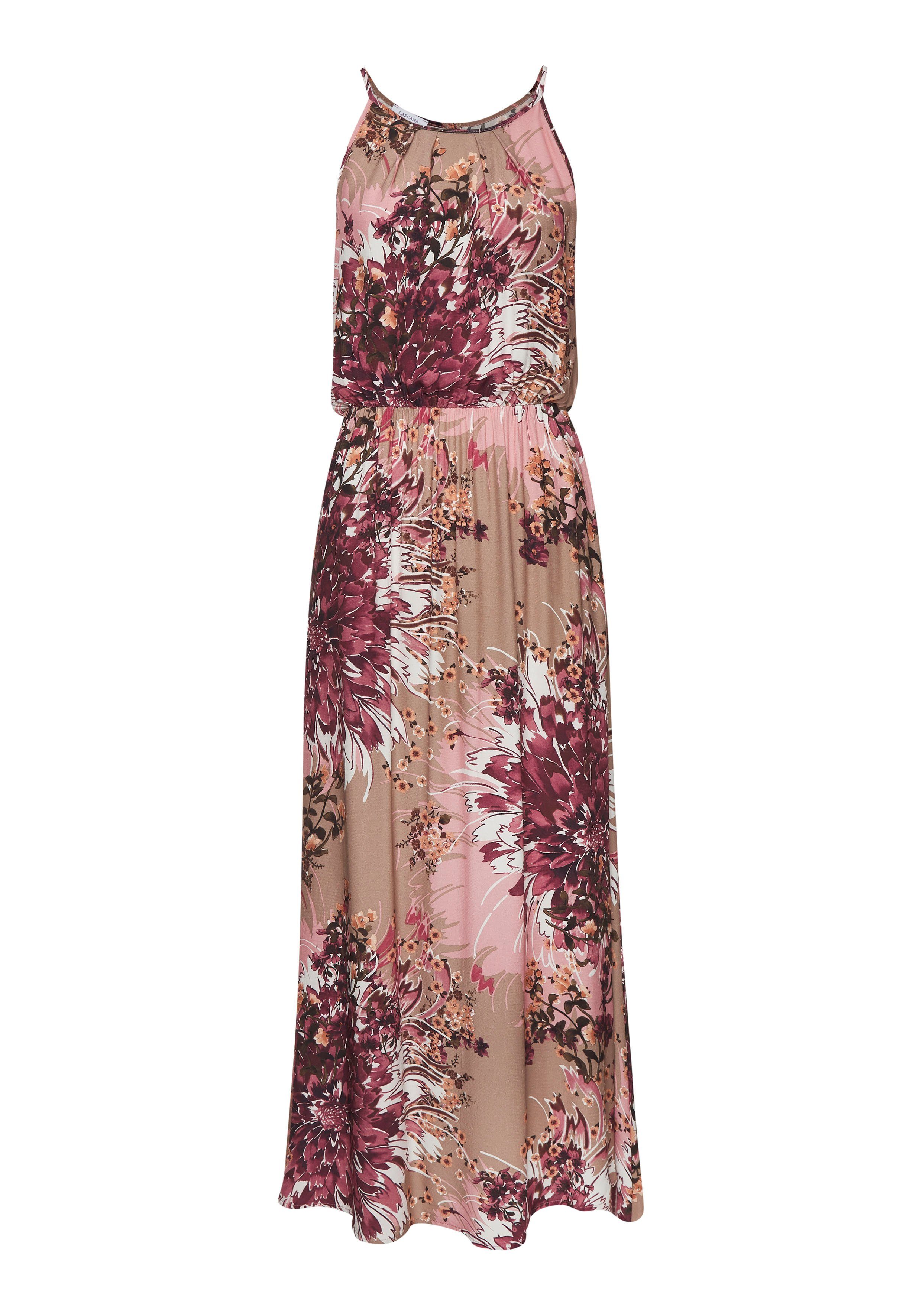 Lascana Maxi-jurk met all-over print, luchtige zomerjurk, strandjurk