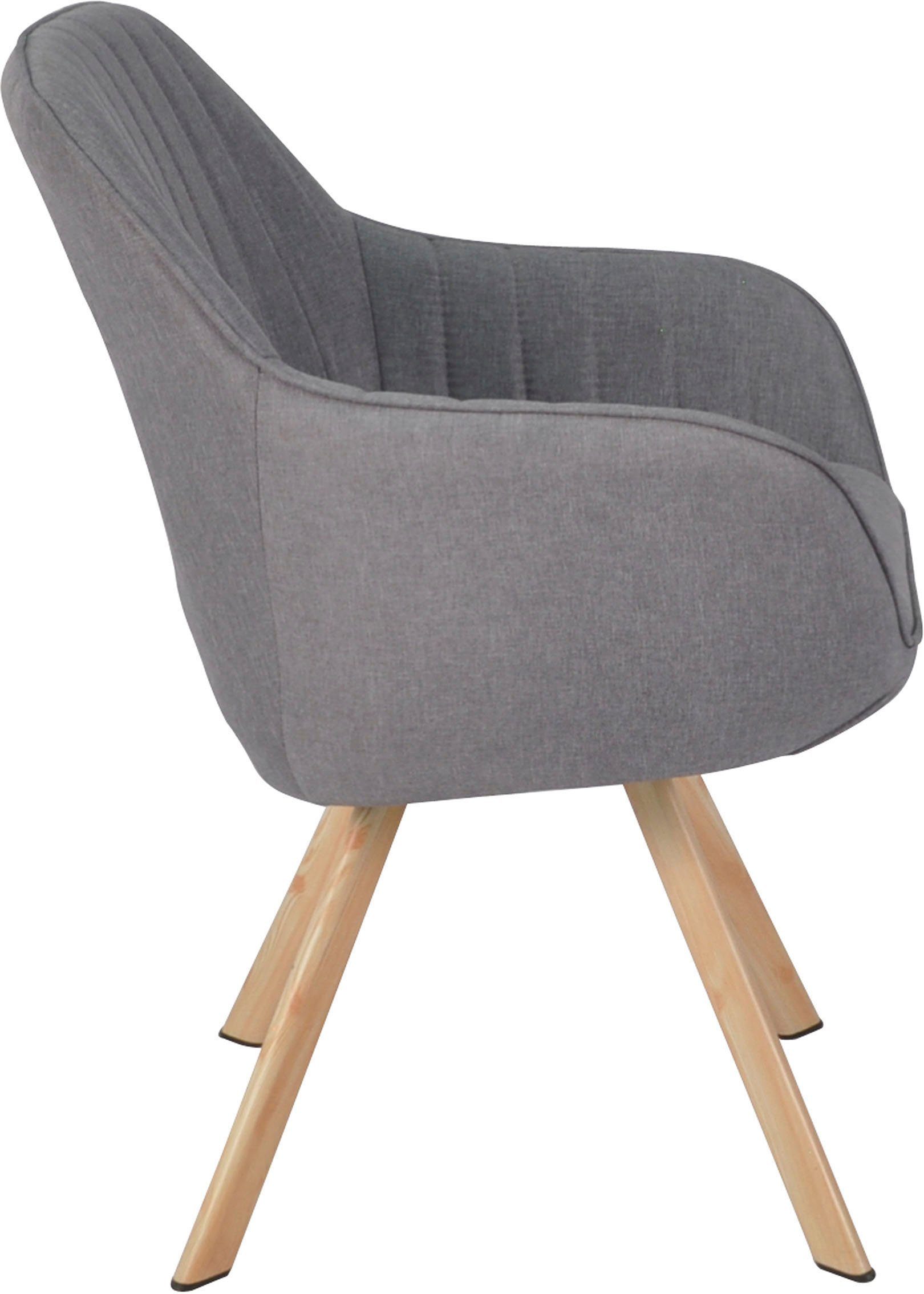 Homexperts Eetkamerstoel Carlo Draaistoel, bekleding in geweven stof (set, 2 stuks)