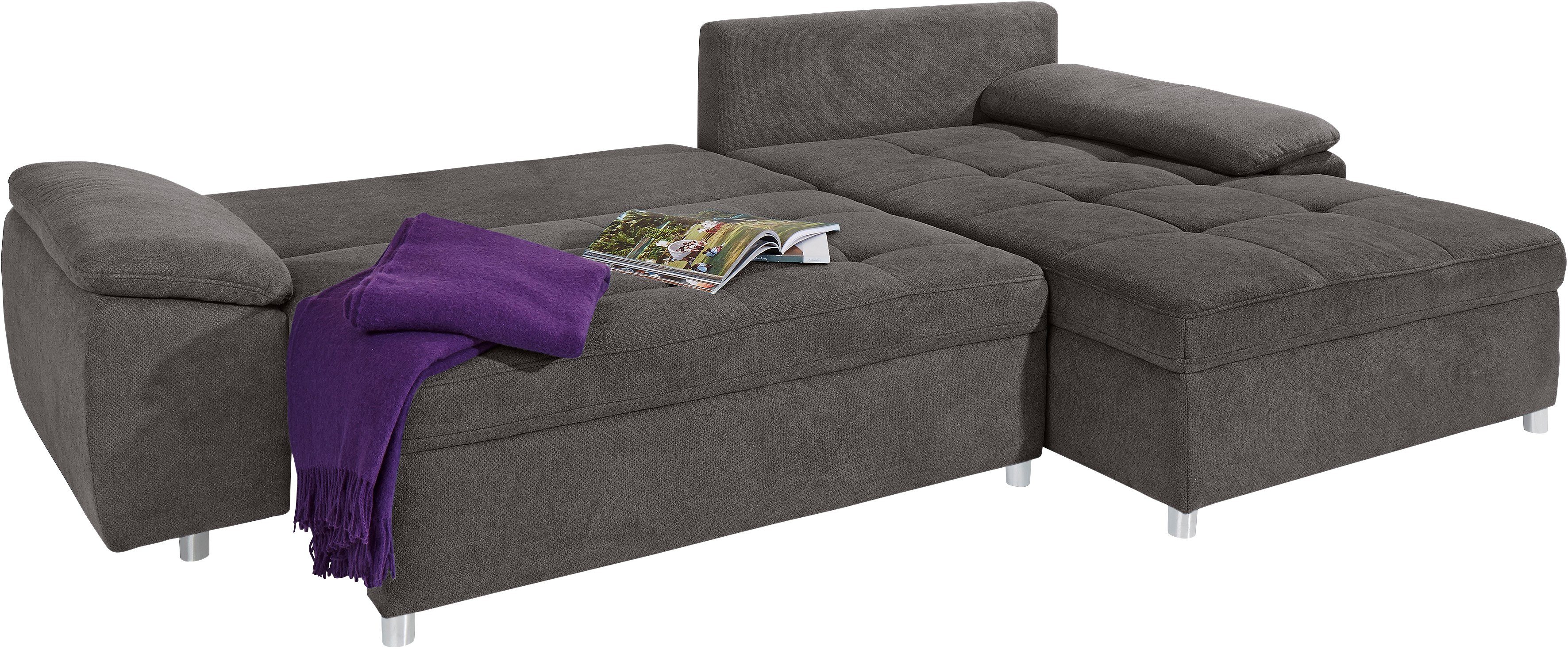 sit&more Hoekbank Labene L-vorm naar keuze met slaapfunctie en bedkist, ook als xxl-variant