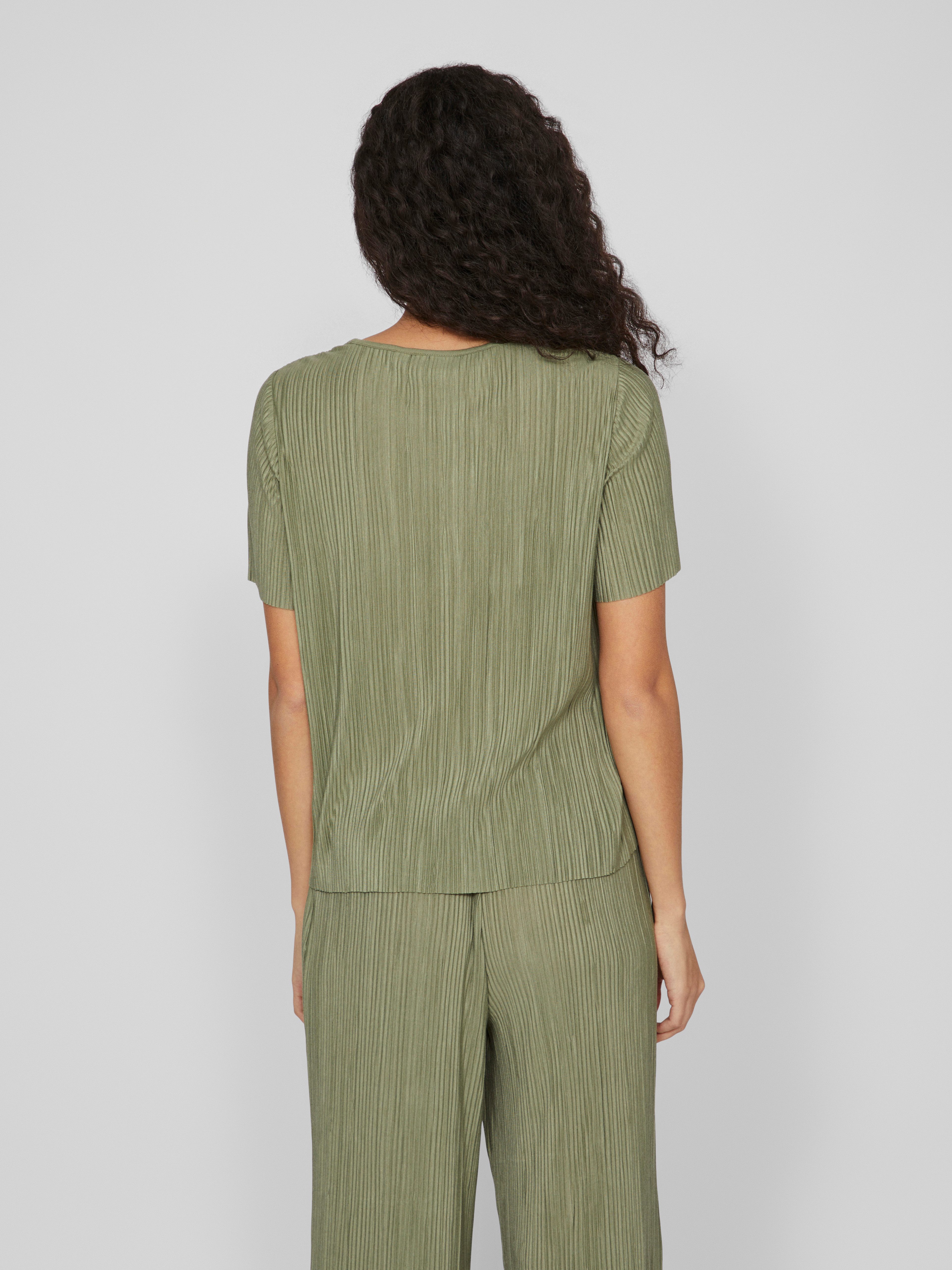 Vila Shirt met korte mouwen VIPLISA O-NECK S/S TOP - NOOS