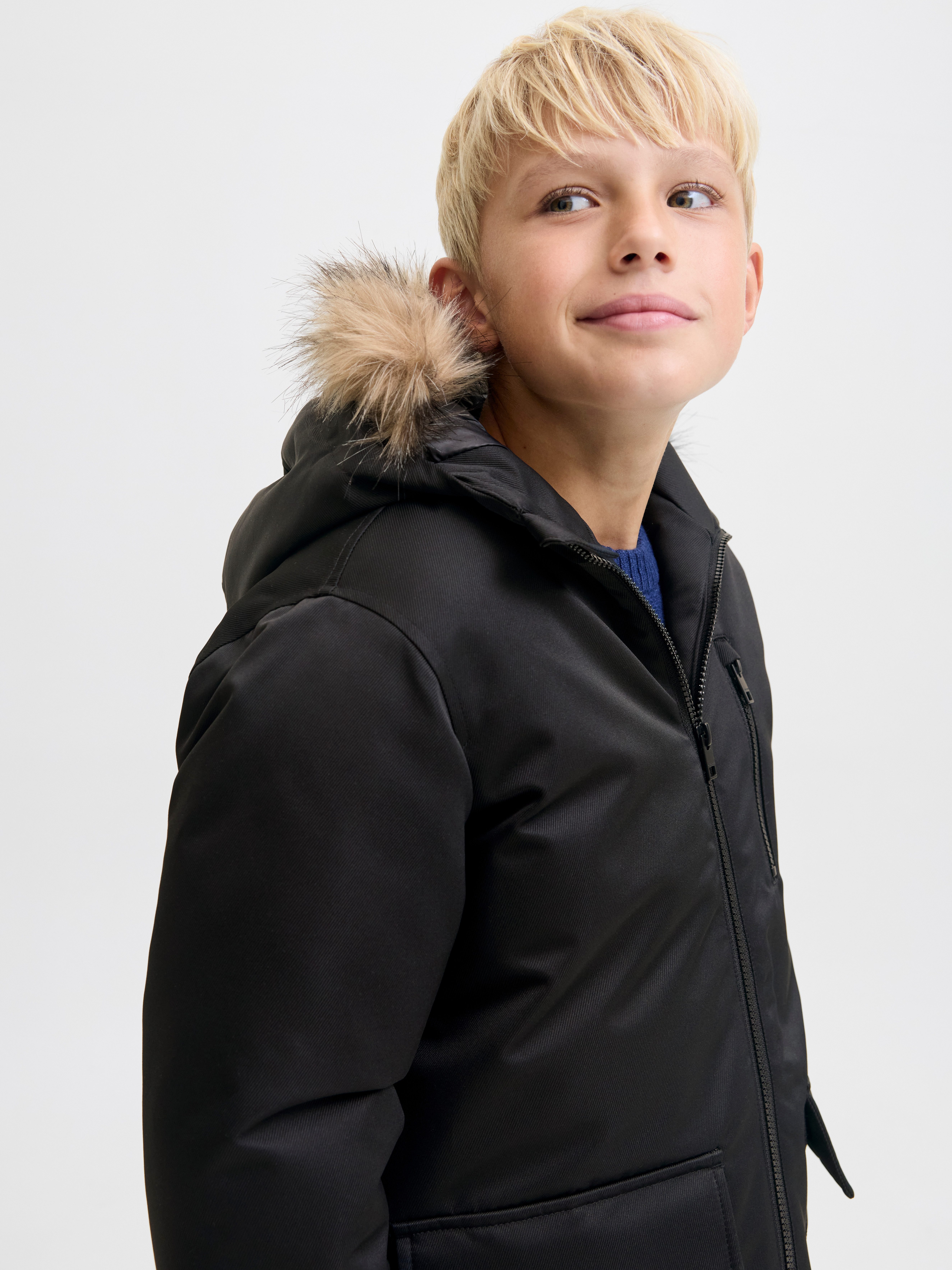 Jack & Jones Junior Parka JJCHARLIE DETACHABLE FAUX FUR PARK JNR
