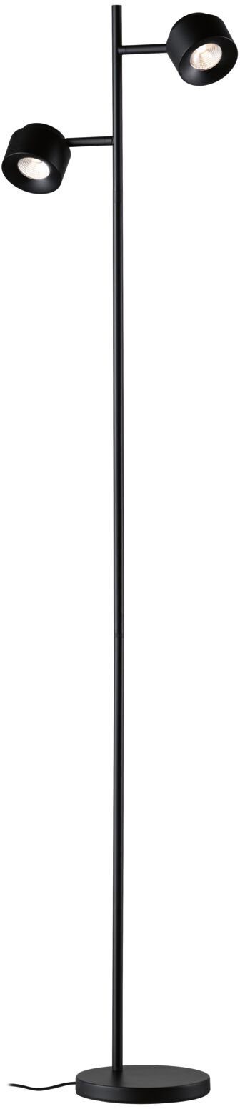 Paulmann Staande lamp Puric Pane LED, dimbaar, zwart/grijs, metaal (1 stuk)