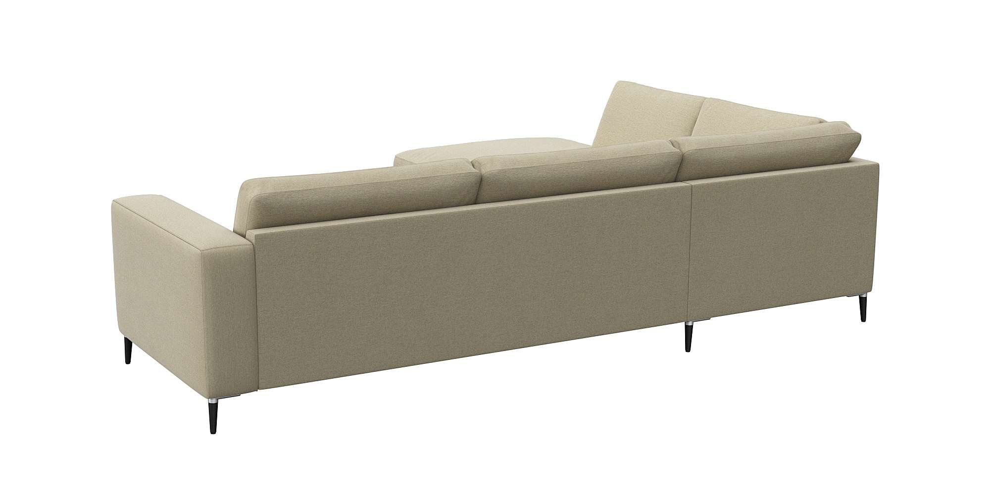 FLEXLUX Hoekbank Fiore, L-vorm, comfortabel en aangenaam door hoogwaardige zitopbouw