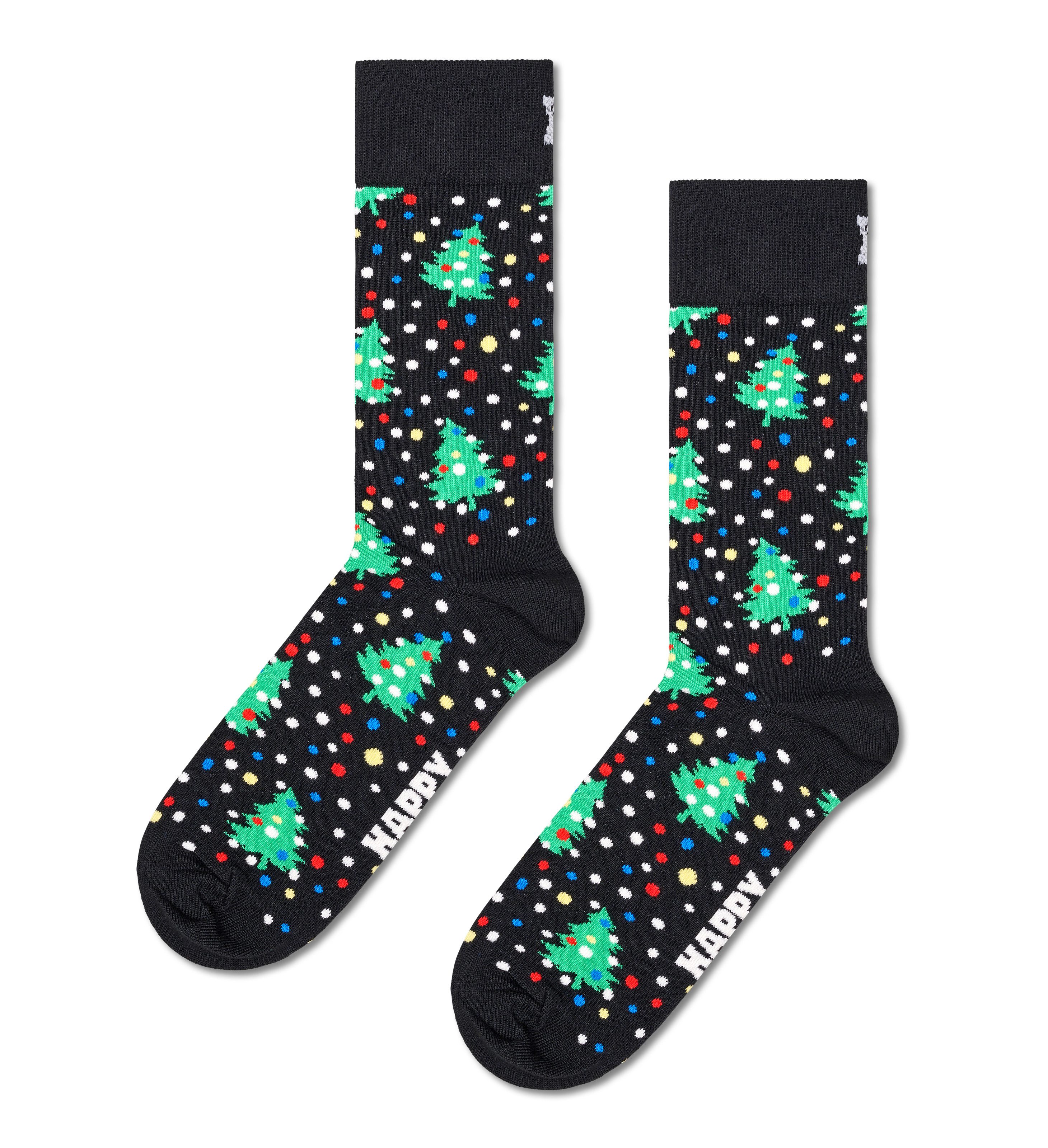 Happy Socks Lange sokken met kerstachtige motieven (Set van 2)
