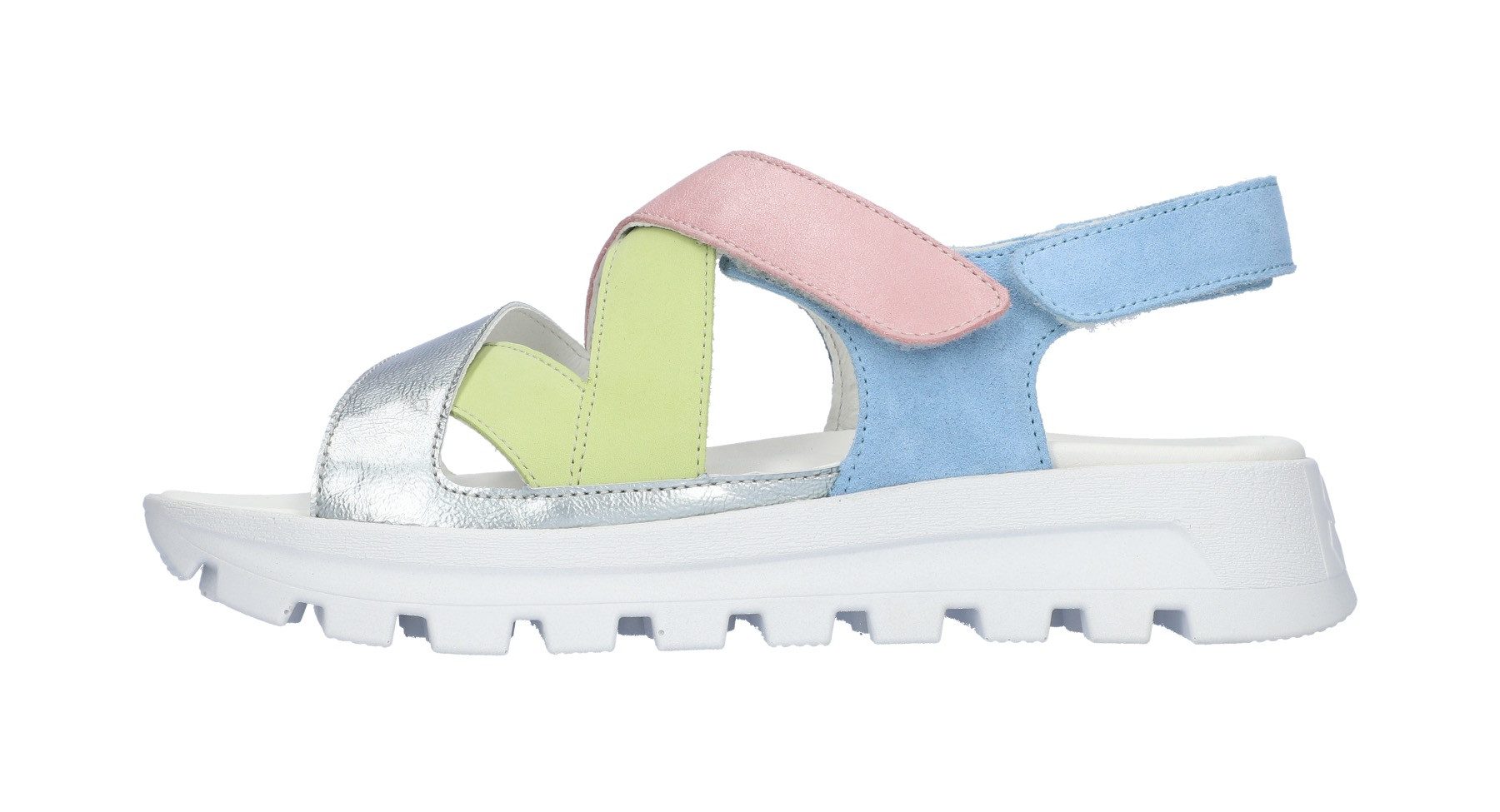 Waldläufer Plateausandalen H-NELE Zomerschoen, klittenbandschoen, sandaal in comfortbreedte H (= zeer wijd)