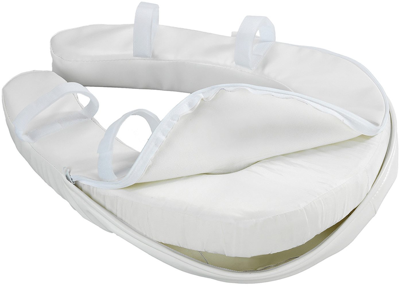 Maximex Verhoogde toiletbril hoes WC-zitkussen SOFT Vervangbare hoes voor comfort WC-zitting verhoging 2 in 1, afneembaar (1 stuk)
