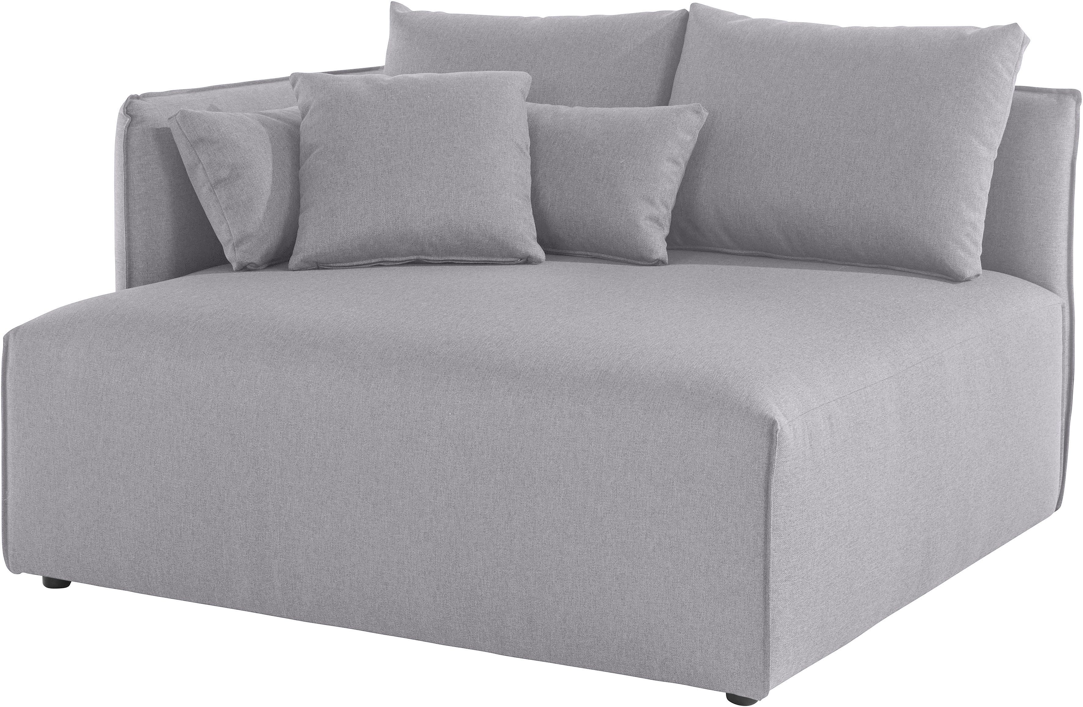 andas Ottomane Nöre korte lounge-module - zelf samenstellen, breedte 138 cm, diepte 128 cm