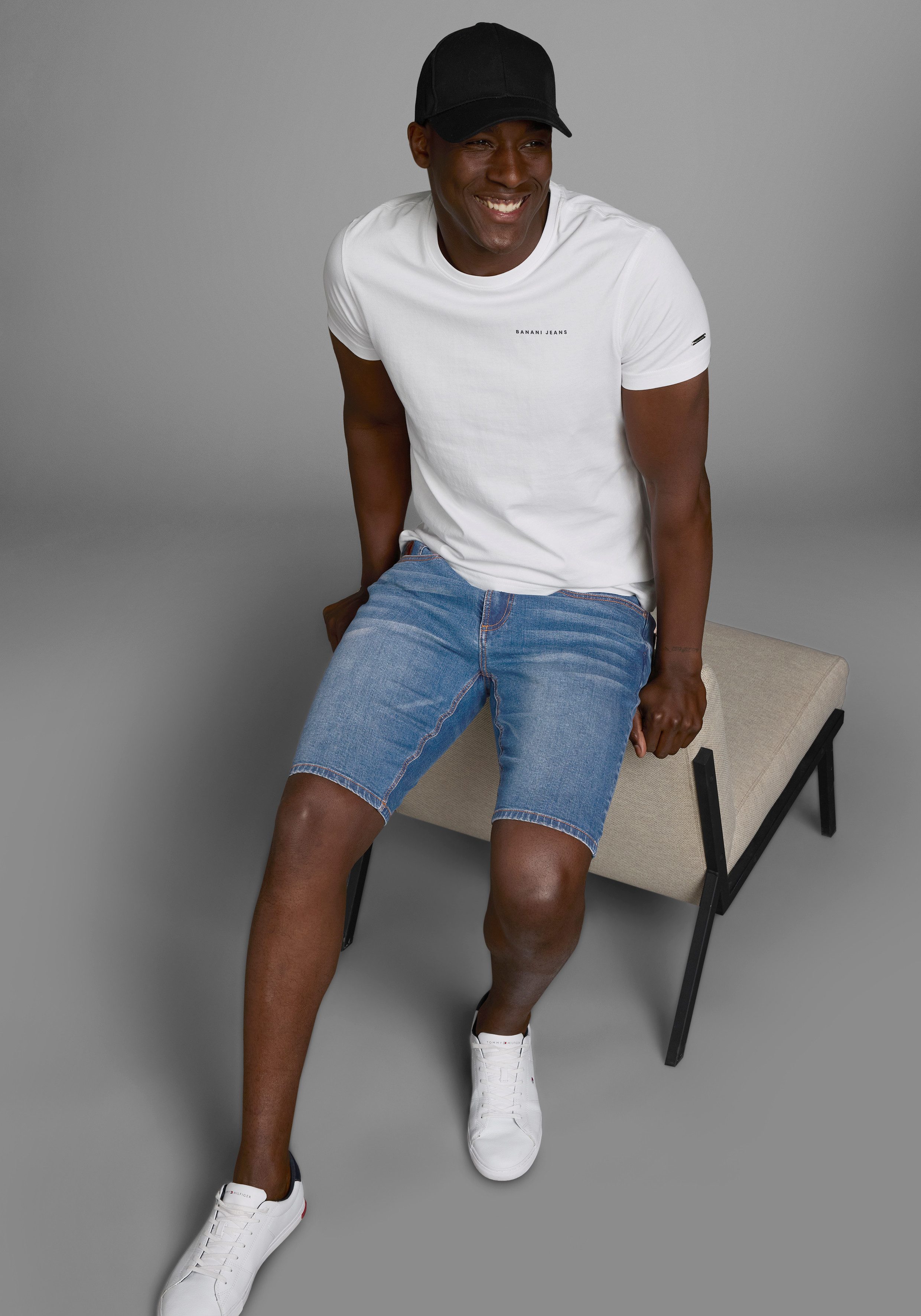 Bruno Banani Jeansshort Hutch-Shorts lage taillehoogte