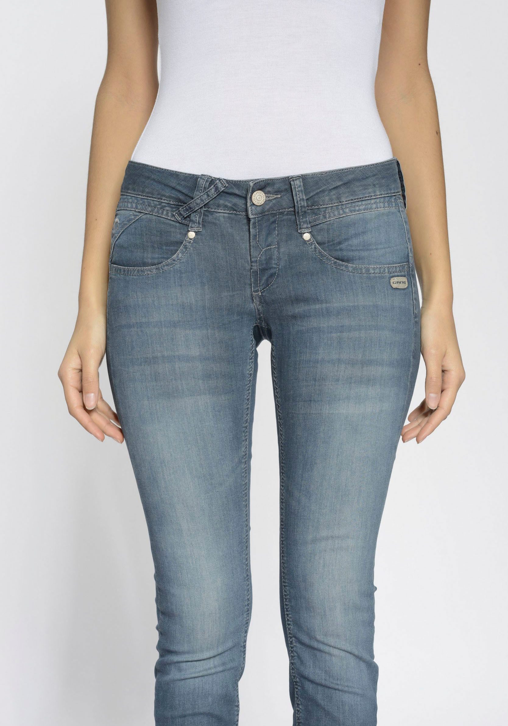 GANG Skinny fit jeans 94NENA in modieuze enkel-lengte