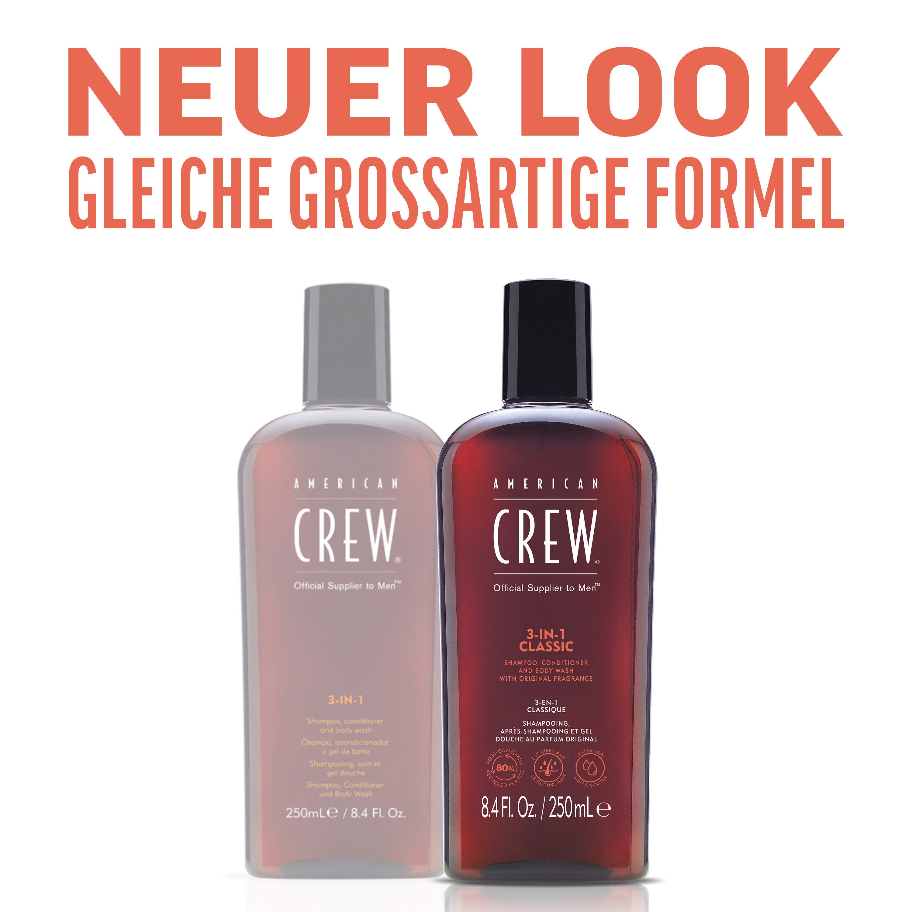 American Crew Haarshampoo 3In1 Classic Shampoo 450 ml