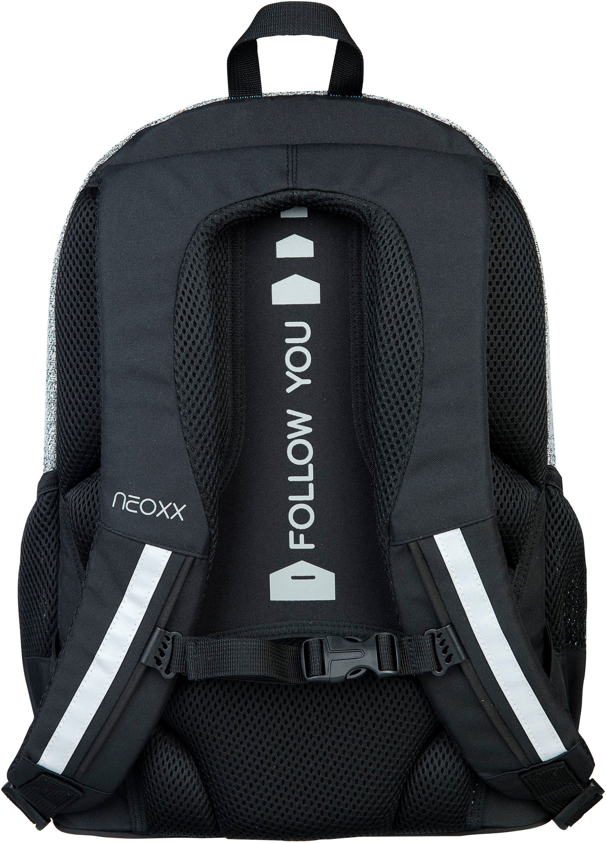 neoxx Schoolrugzak Flow, Wool the World gedeeltelijk van gerecycled materiaal