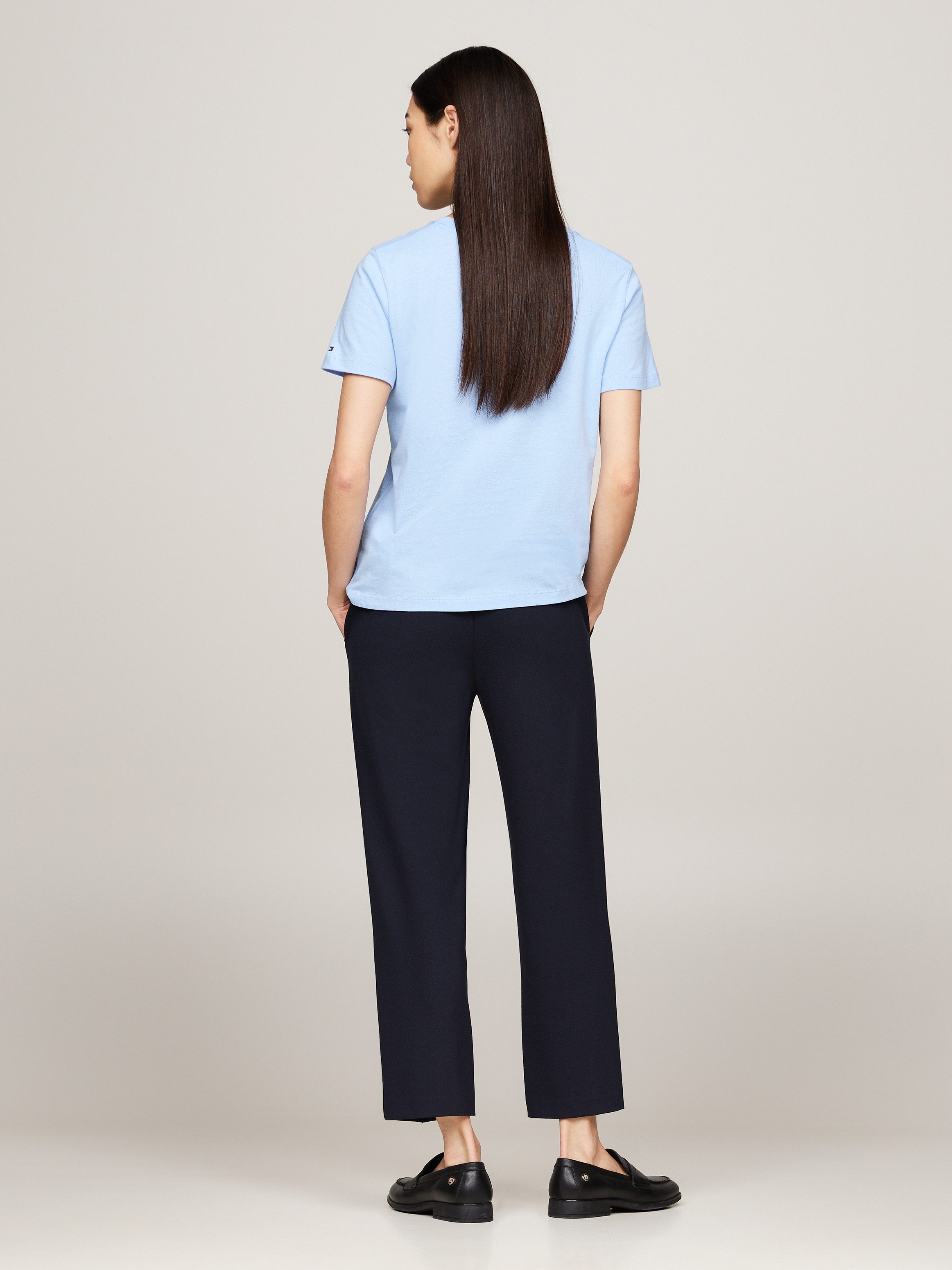 Tommy Hilfiger T-shirt REG CORP LOGO C-NK SS met een logo-opschrift