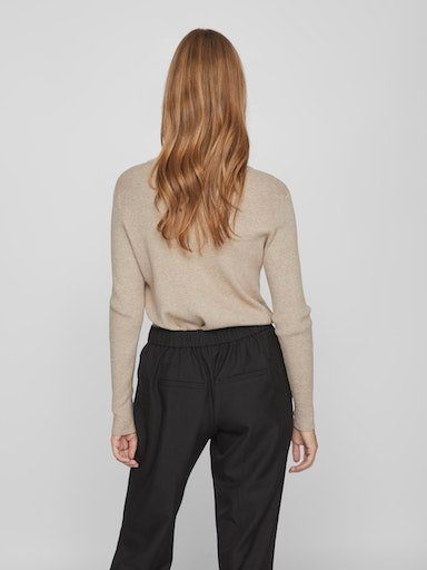 Vila Trui met ronde hals VICOMFY O-NECK L/S KNIT TOP/SU - NOOS