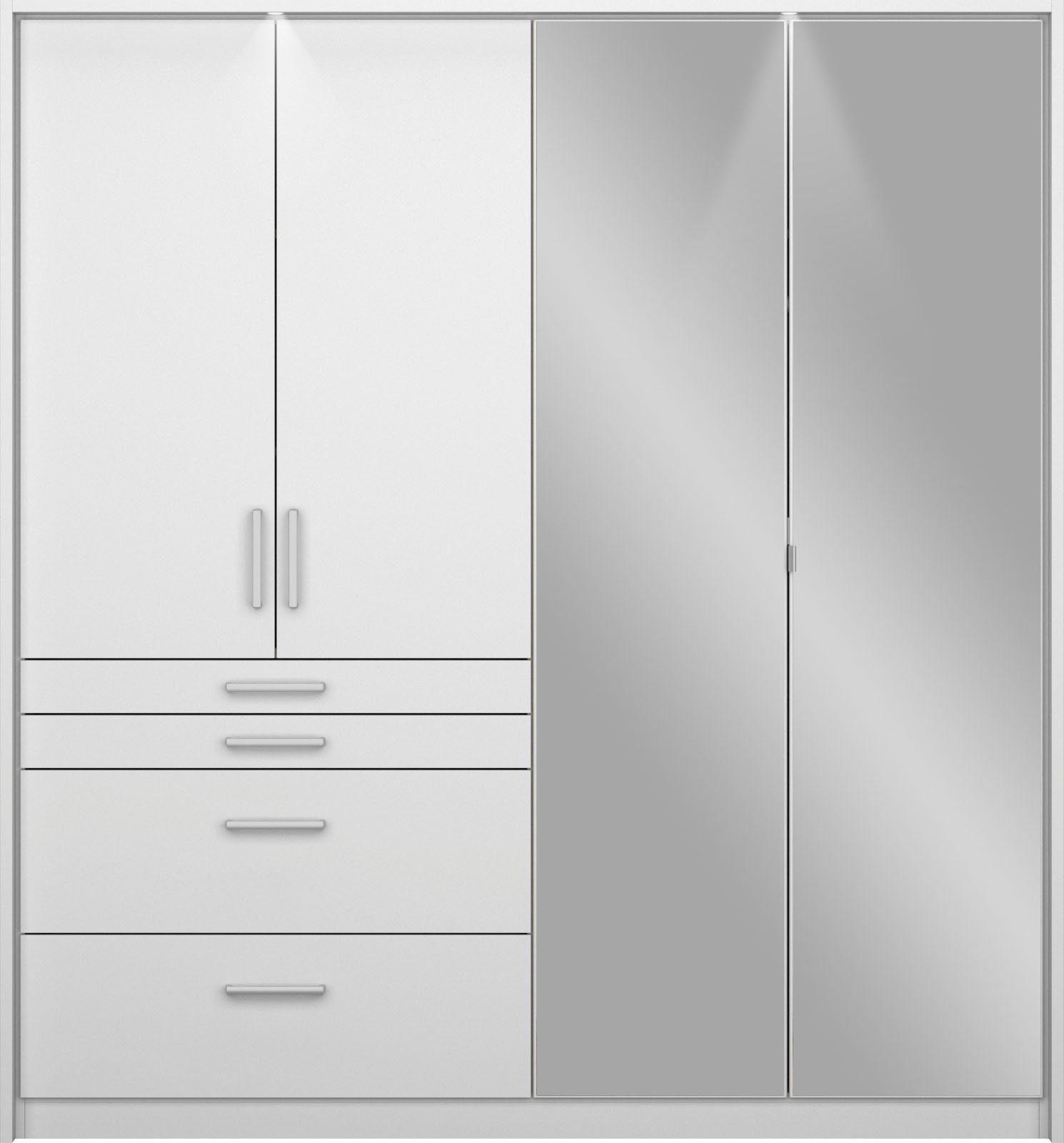 rauch Draaideurkast Kledingkast kast garderobe garderobekast topseller HOMBURG inclusief passe-partout, bovenste lade met indeling made in germany