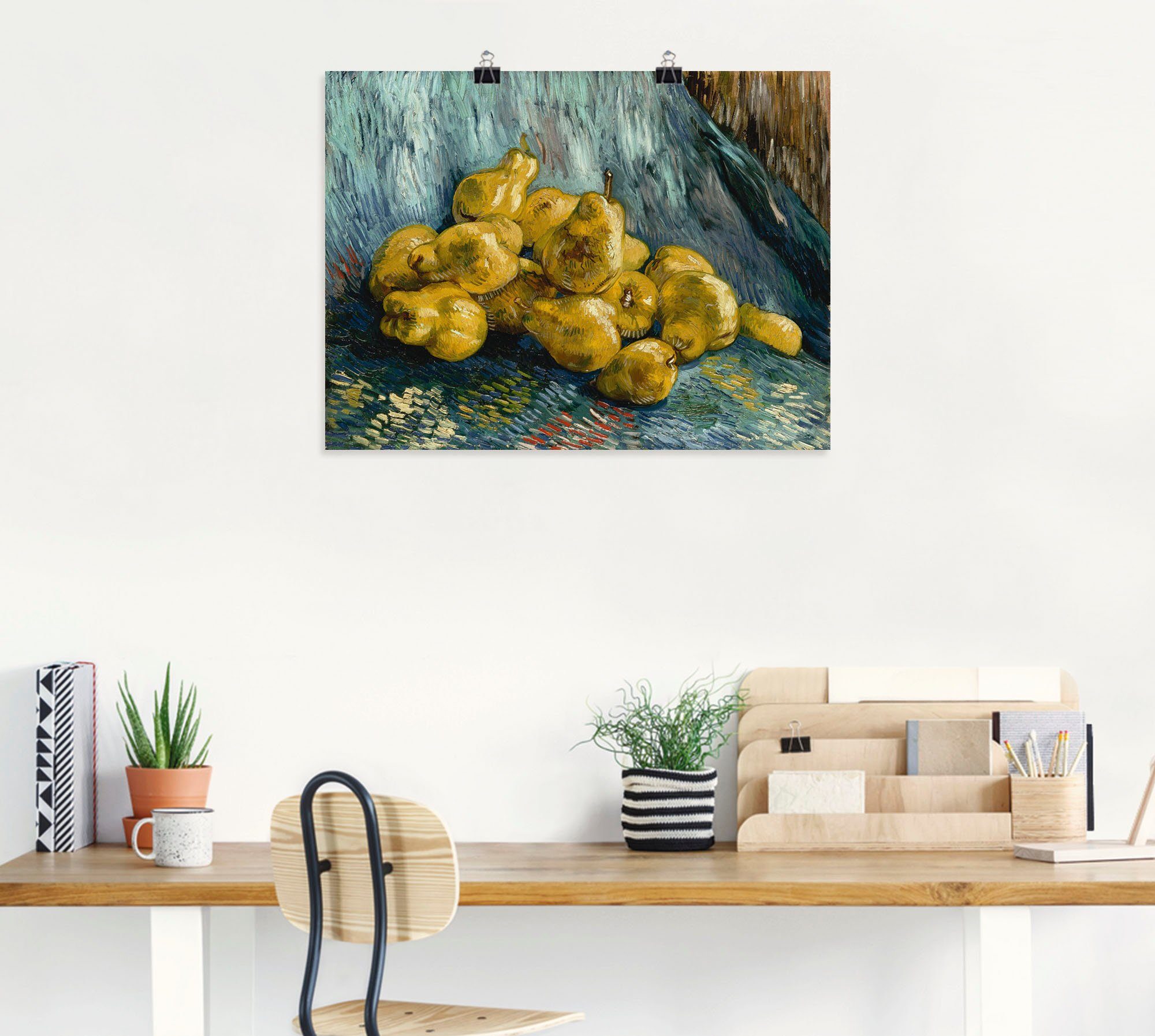 Artland Artprint Stilleven met kweeperen. 1888 als artprint op linnen, muursticker of poster in verschillende maten