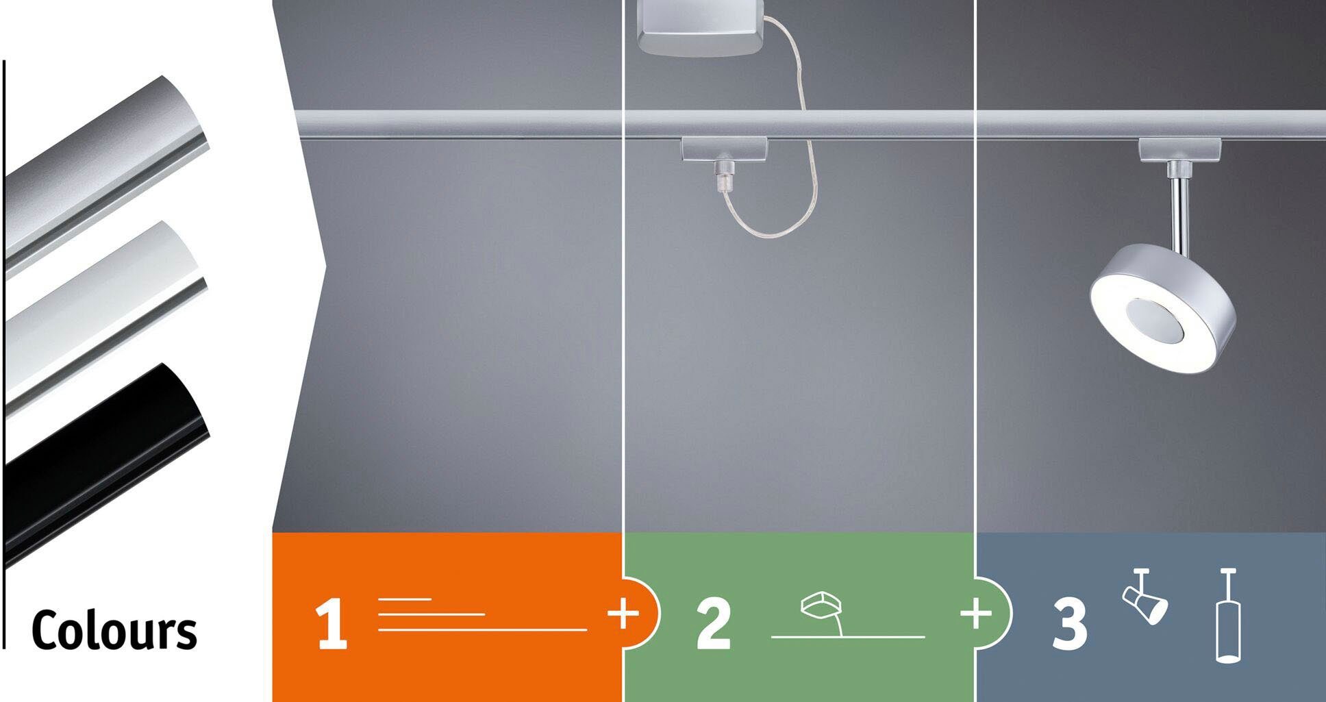 Paulmann Railsysteem-lampen URail Spot Tubo 1x4W 3000K 230V (1-delig)