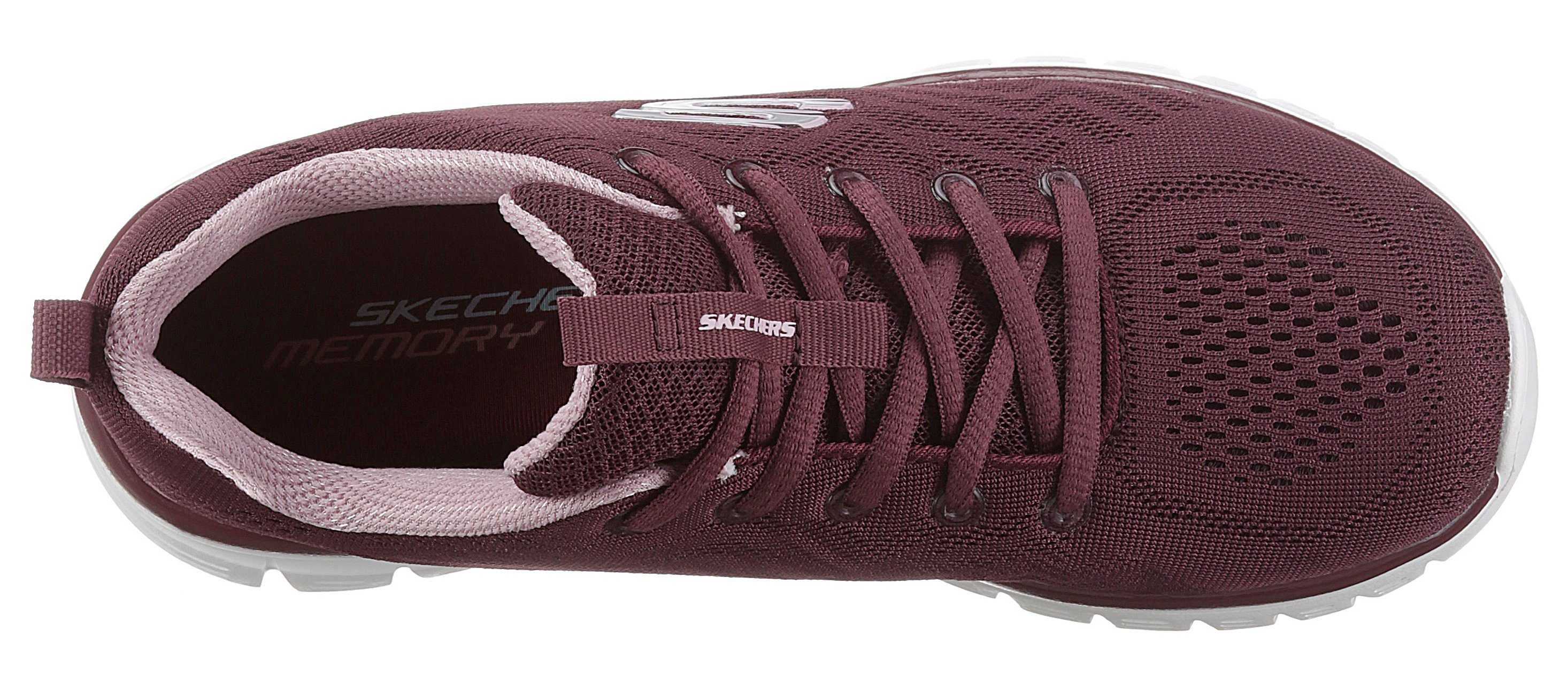 Skechers Sneakers Graceful - Get Connected Vrijetijdsschoen, lage schoen, veterschoen met memory foam