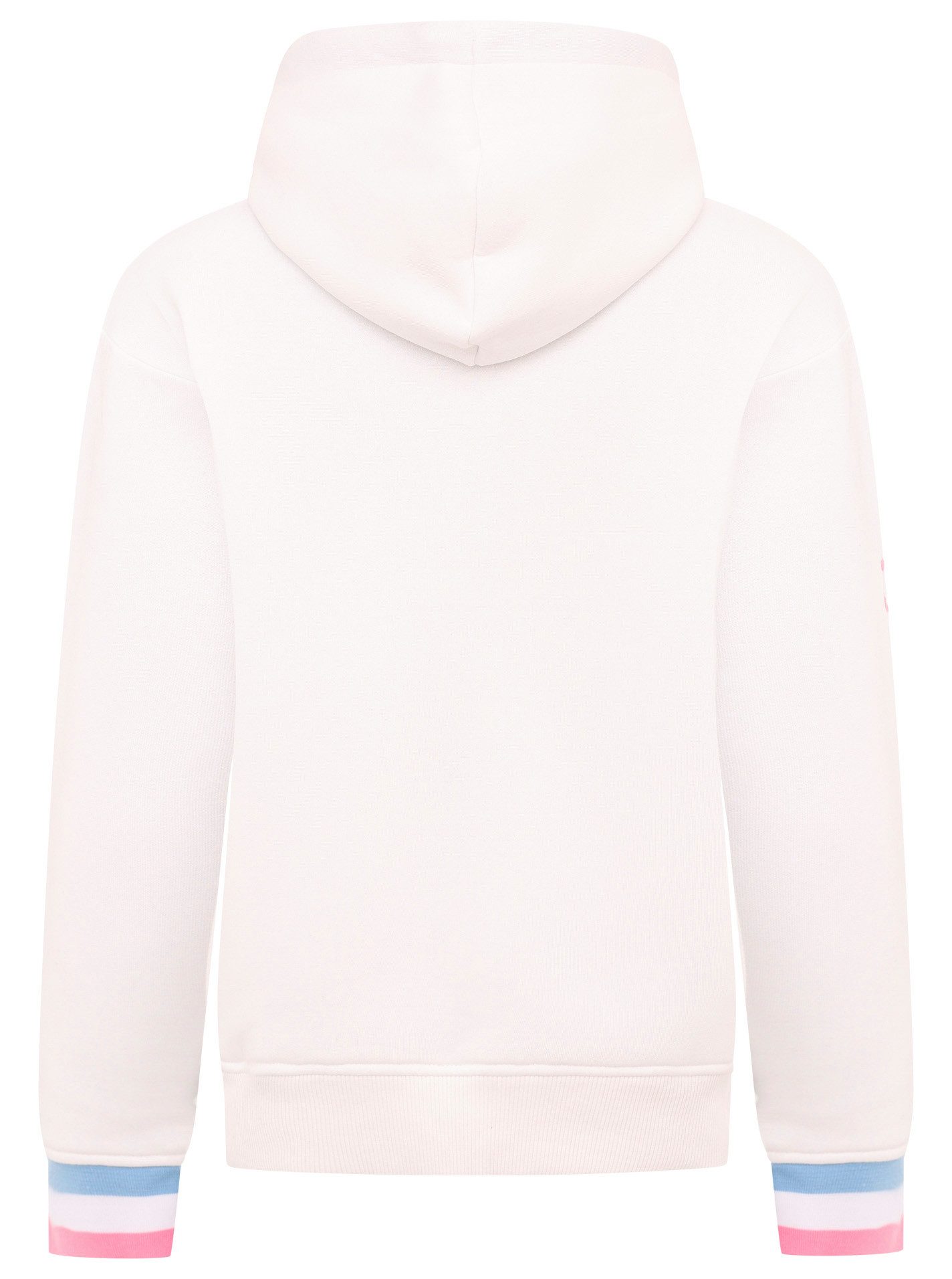 Zwillingsherz Hoodie met print "moin" en "anker" in neonkleuren